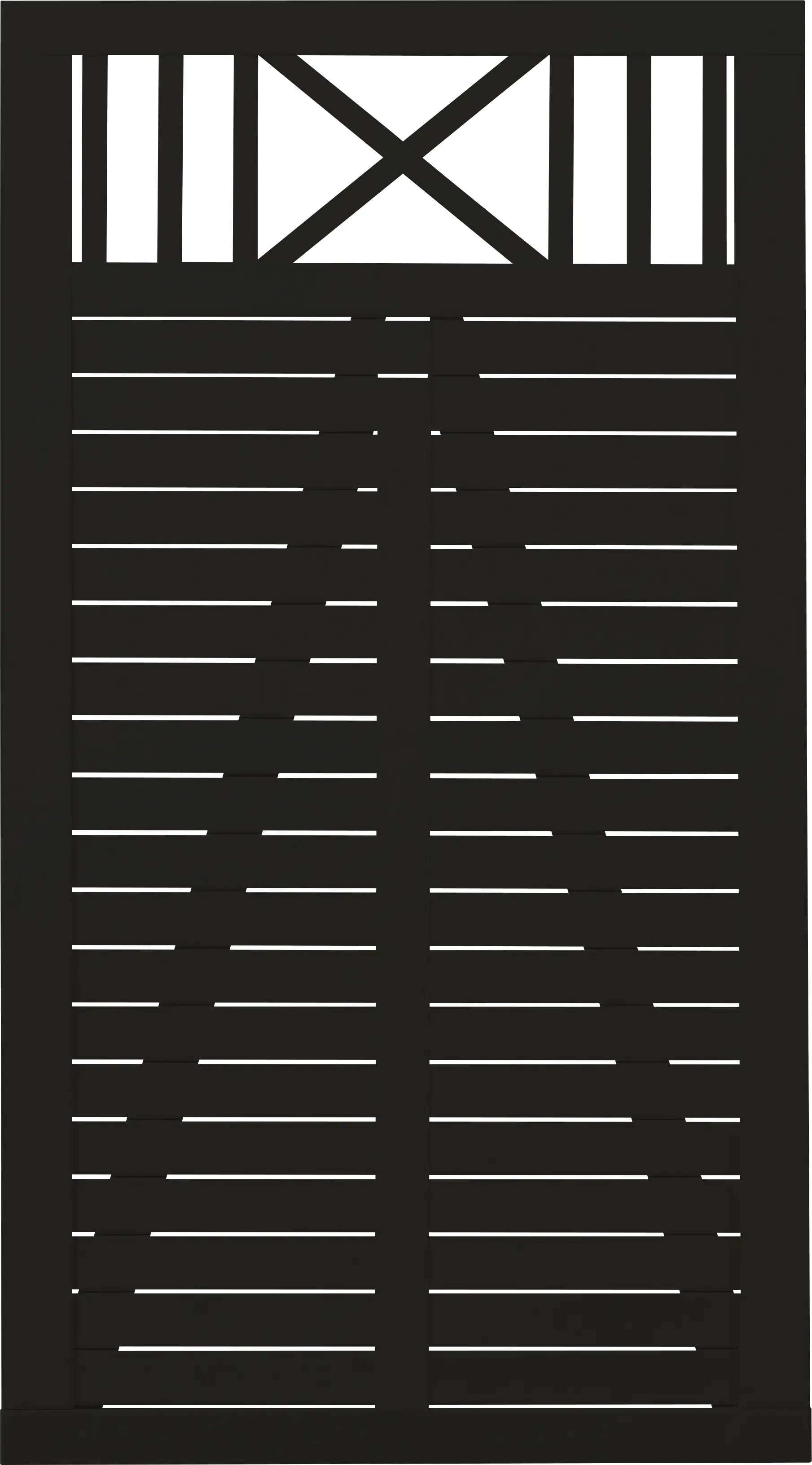 Plus Tor Nostalgi 100 x 180 cm RAL 9005 Schwarz