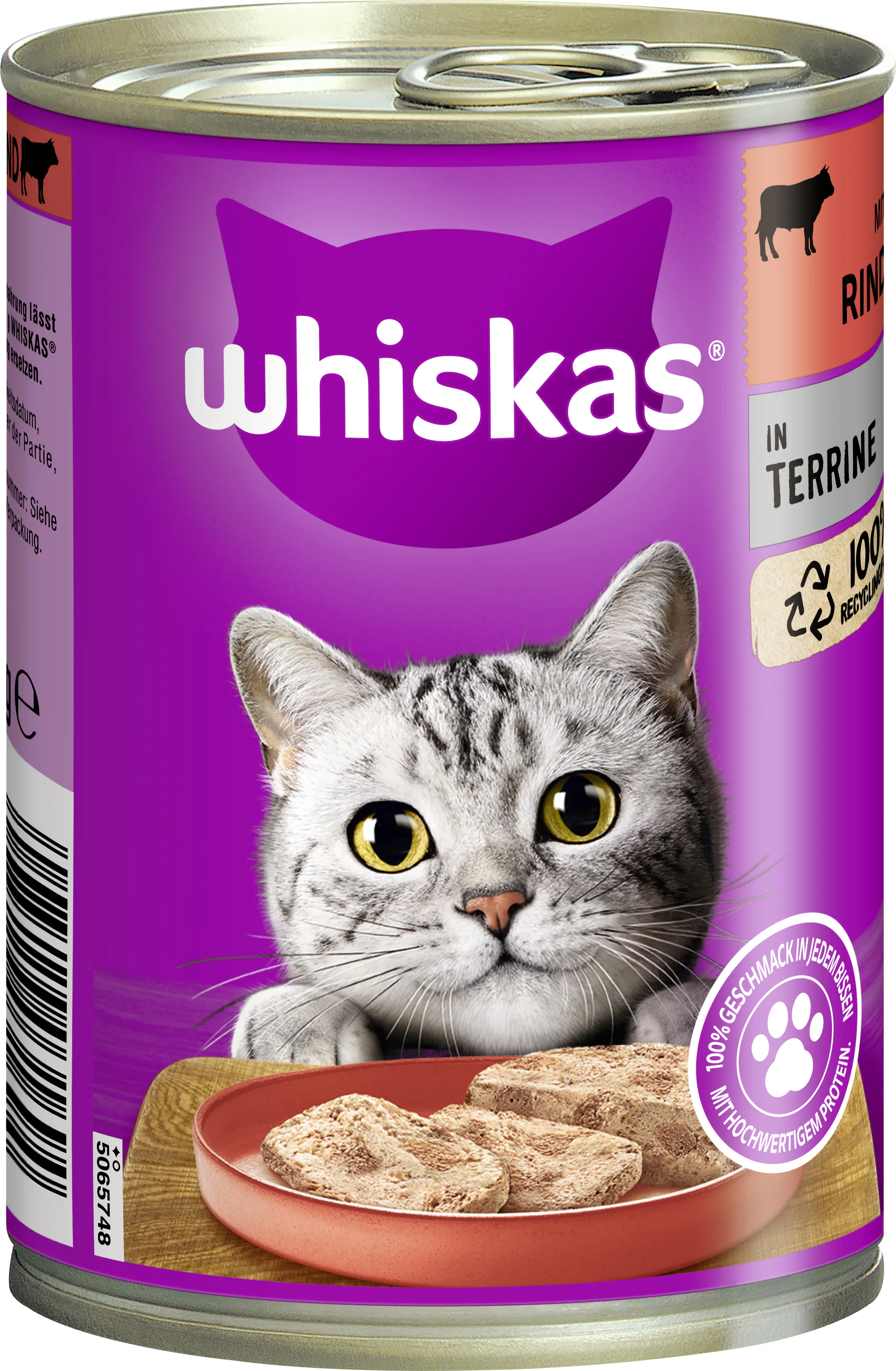 WHISKAS® Dose mit Rind in Terrine 400 g 400 g