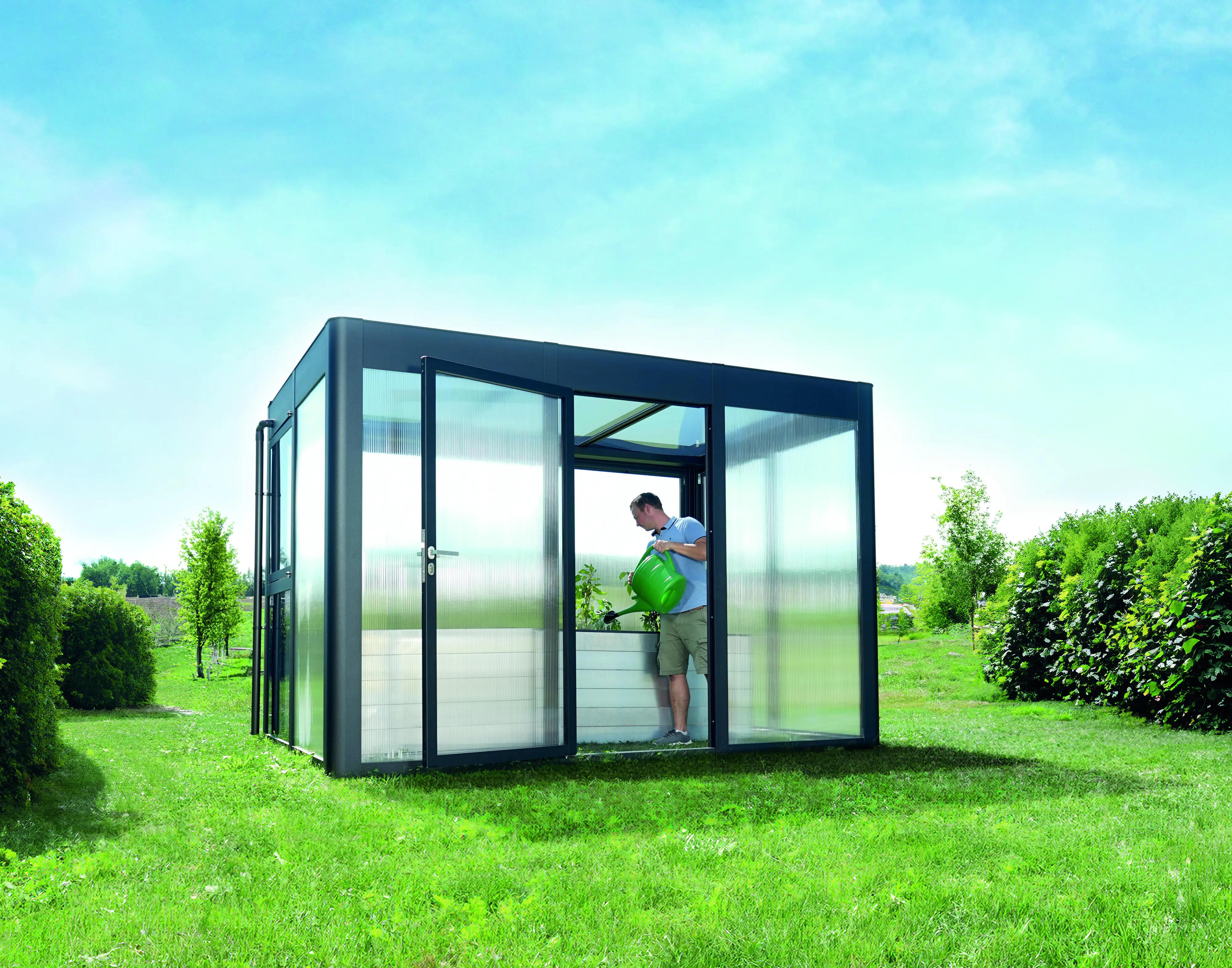 SunElements SunGarden Gartenhaus Select 3.2 338 x 233 cm anthrazit-metallic SunElements SunGarden Gartenhaus Select 3.2 338 x 233 cm anthrazit-metallic