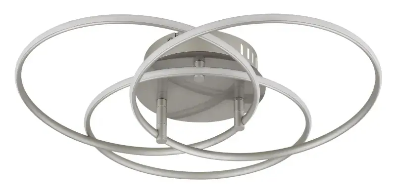 Globo Deckenleuchte Kombos Ø 45,6 x 9,4 cm nickel warmweiß