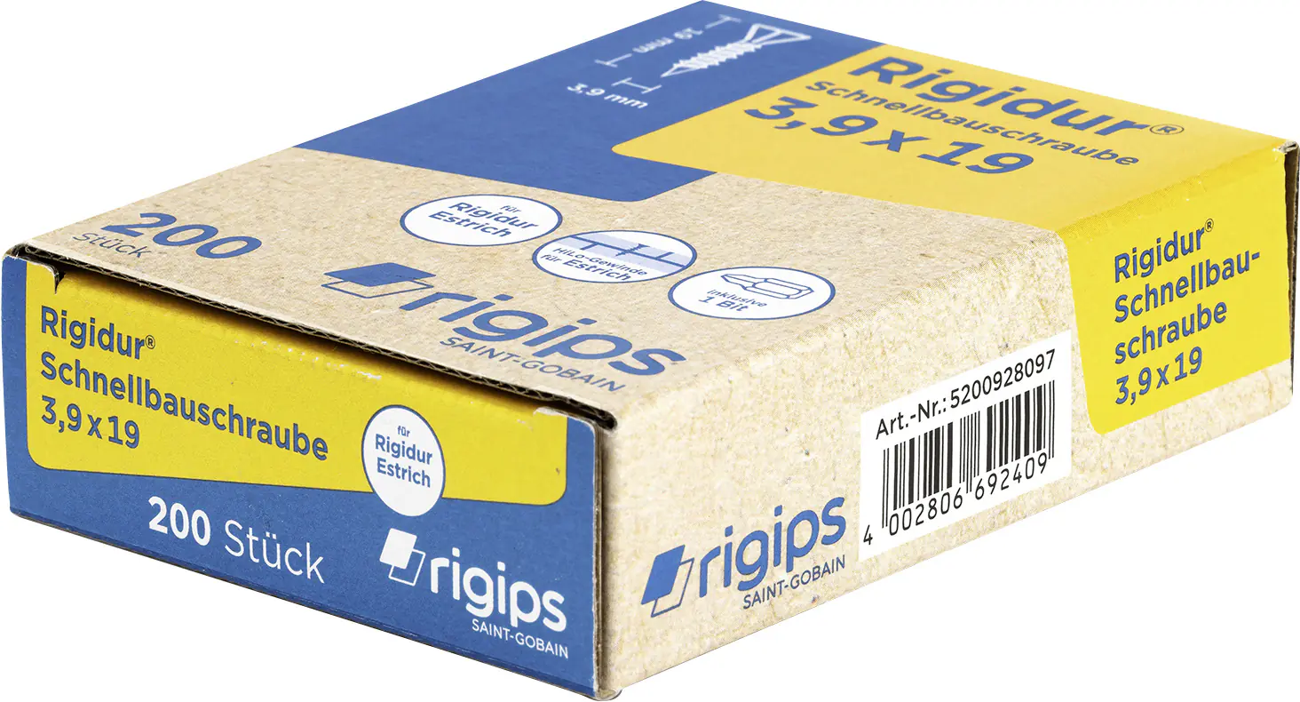 Schnellbauschrauben 3,9 x 19mm