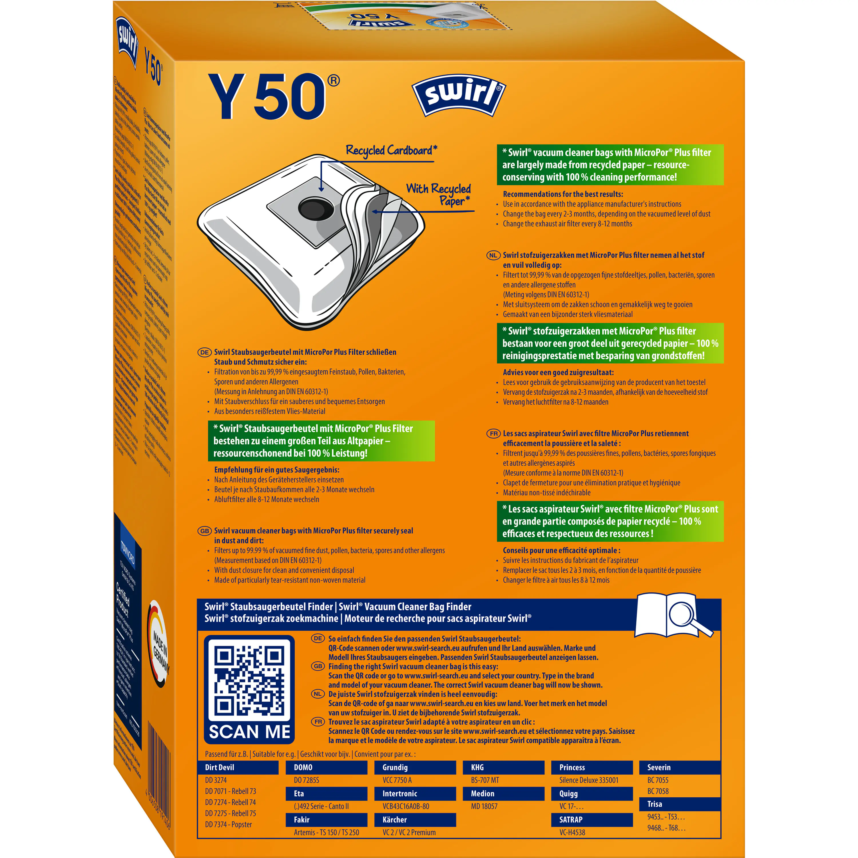 Swirl® Y 50  MicroPor® Plus