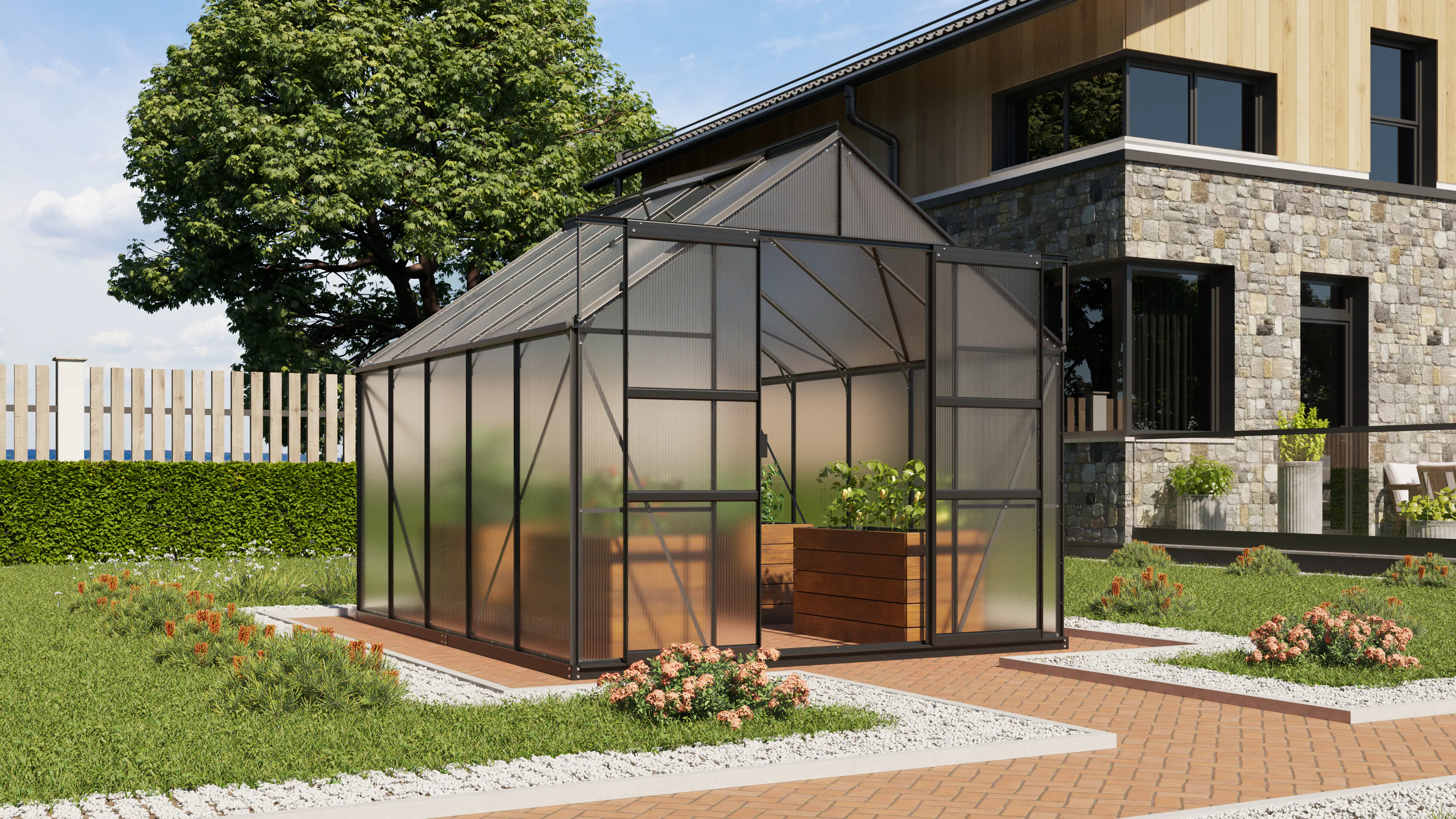 Vitavia Gewächshaus Mars 8300 254 x 317 cm 4 mm Hohlkammerplatten