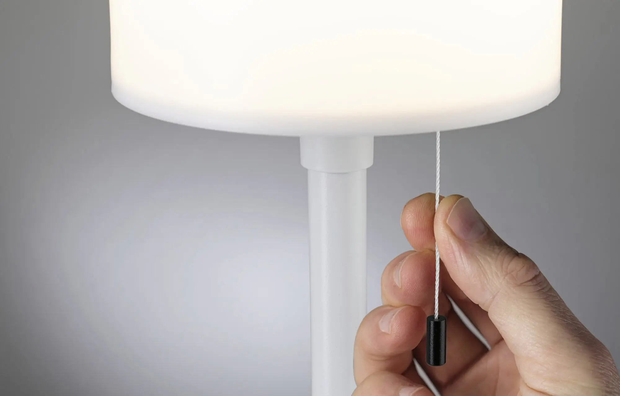 Paulmann Solar-Akku-Tischleuchte Bartja weiß 24 cm warmweiß