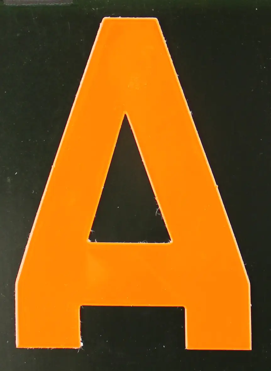 4004947548409 Conacord Reflektierender Klebebuchstabe A orange "A"