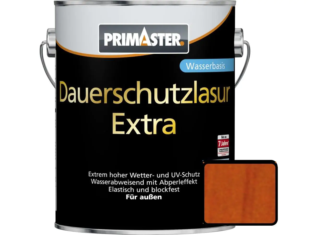 Primaster Dauerschutzlasur Extra 2,5 L mahagoni Primaster Dauerschutzlasur Extra 2,5 L mahagoni