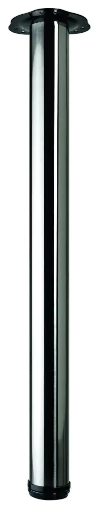 Hettich Tischbein-Set 700-730 mm Edelstahl-Optik 60 x 700-730 mm