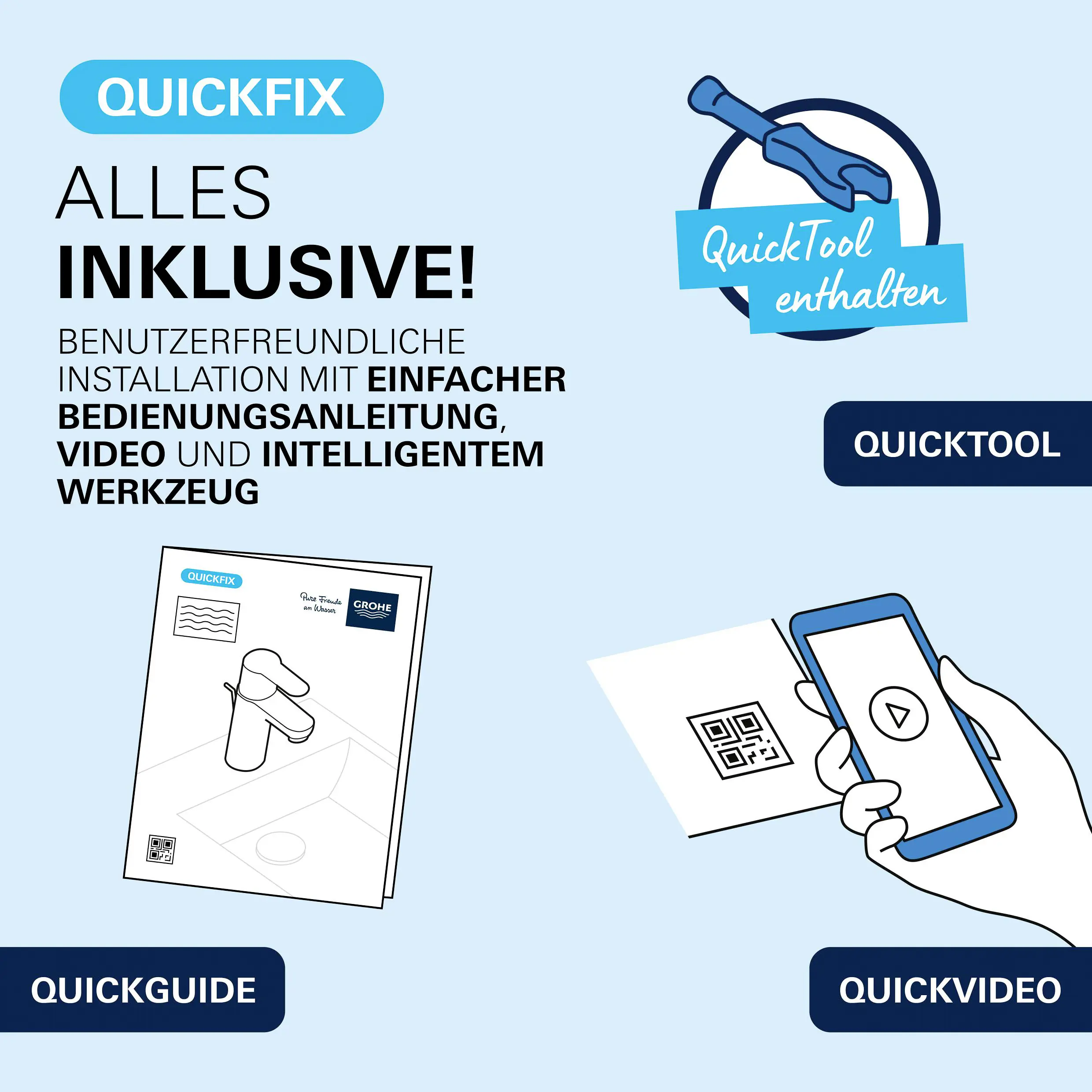 Grohe Waschtischarmatur Dice M-Size schwarz matt