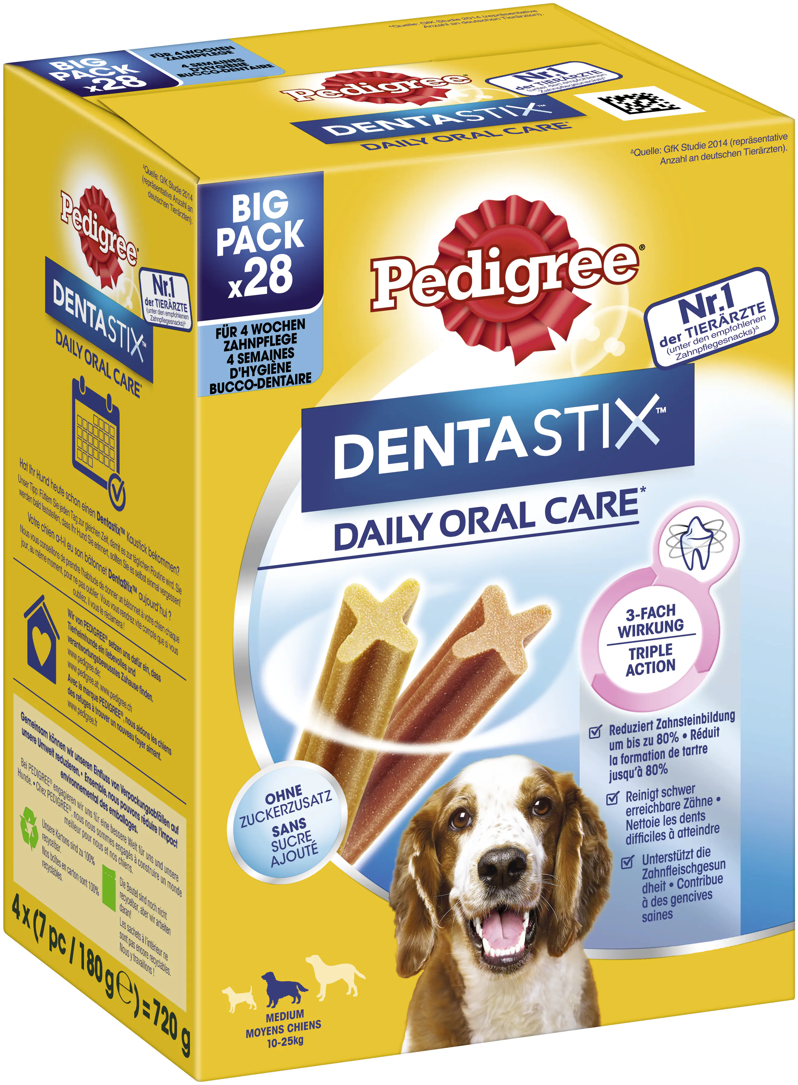 Pedigree Denta Stix Daily Oral Care MP für mittelgroße Hunde 720 g Pedigree Denta Stix Daily Oral Care MP für mittelgroße Hunde 720 g
