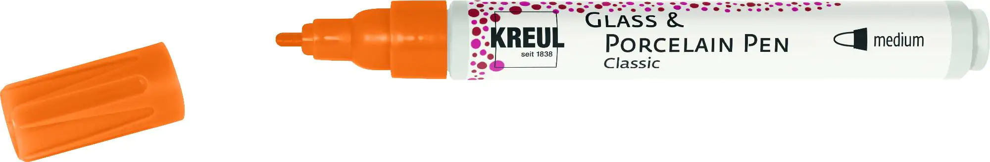 Kreul Glass & Porcelain Pen Classic orange 2 - 4 mm