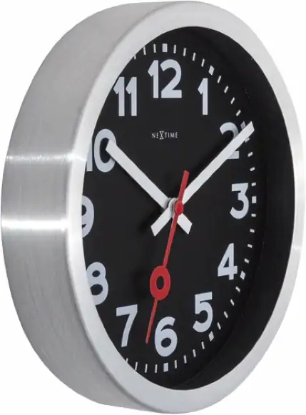 Nextime Tisch- Wanduhr Station Ø 19 cm schwarz Nextime Tisch- Wanduhr Station Ø 19 cm schwarz