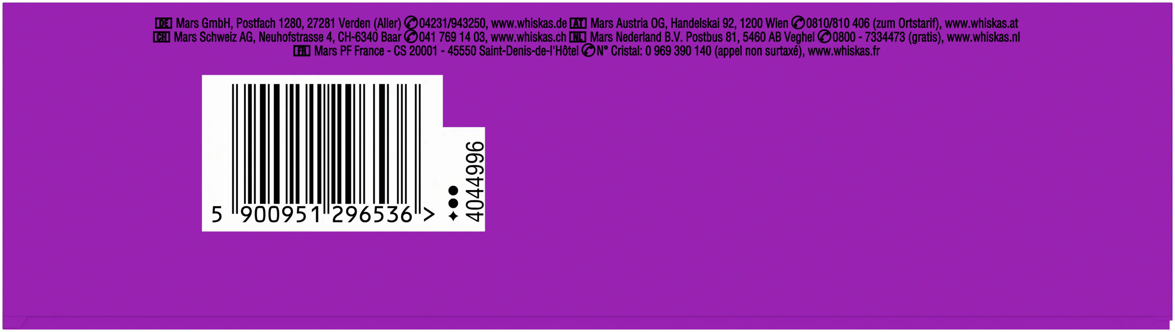 Whiskas Trockenfutter 1+ mit Rind 800 g