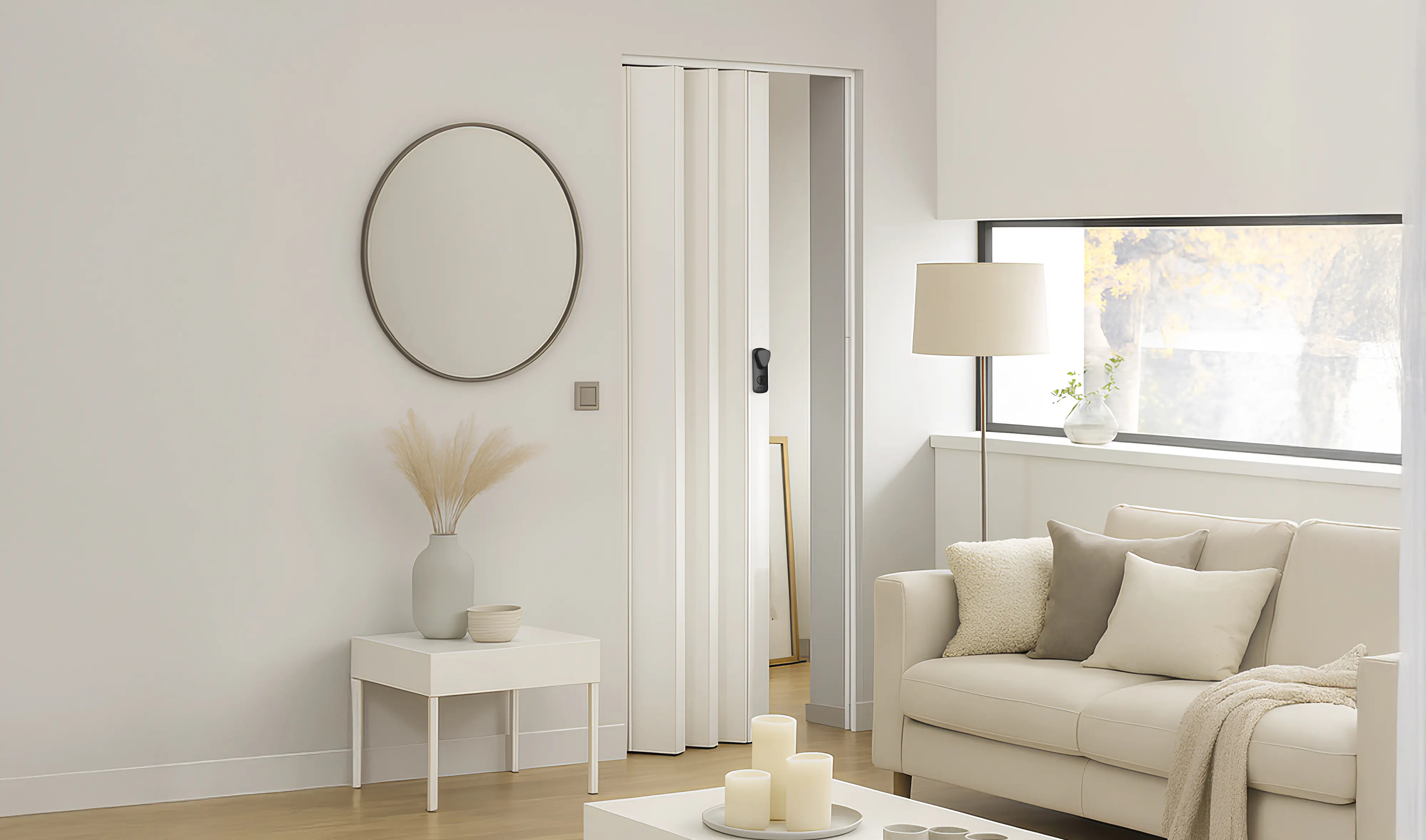 Grosfillex Falttür Axia weiß glänzend 84 x 205 cm
