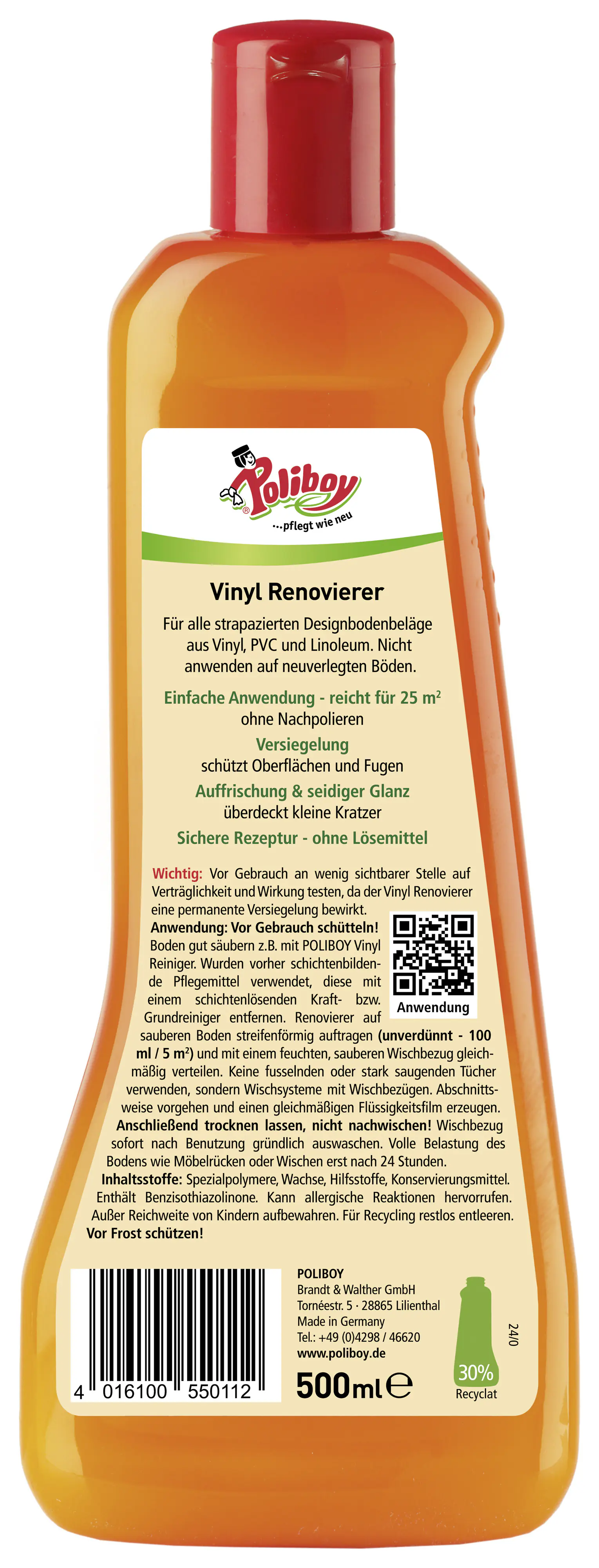 Poliboy Vinyl Renovierer 500 ml Poliboy Vinyl Renovierer 500 ml