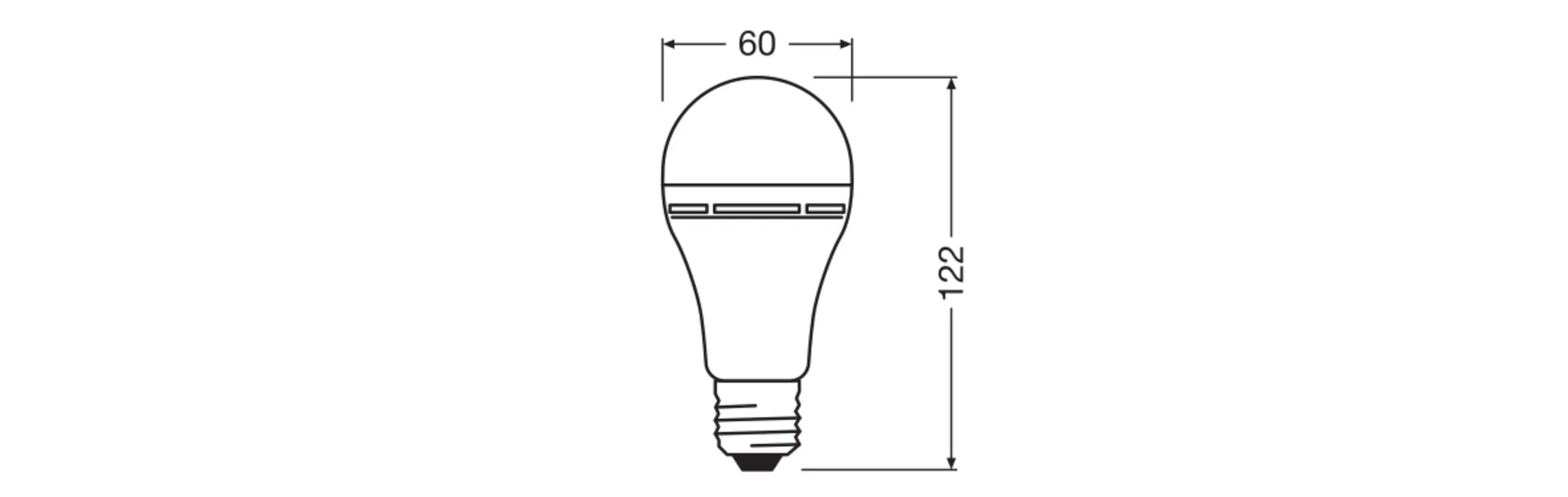 Osram LED Leuchtmittel Classic A60 E27 8 W warmweiß Osram LED Leuchtmittel Classic A60 E27 8 W warmweiß