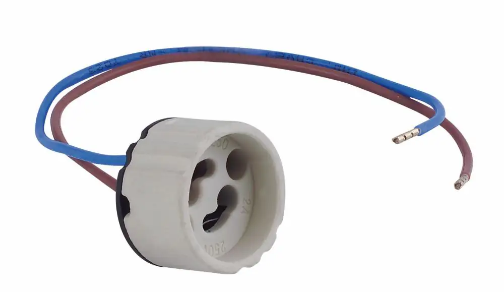 Paulmann Halogenfassung GU 10 GZ 10 keramik natur