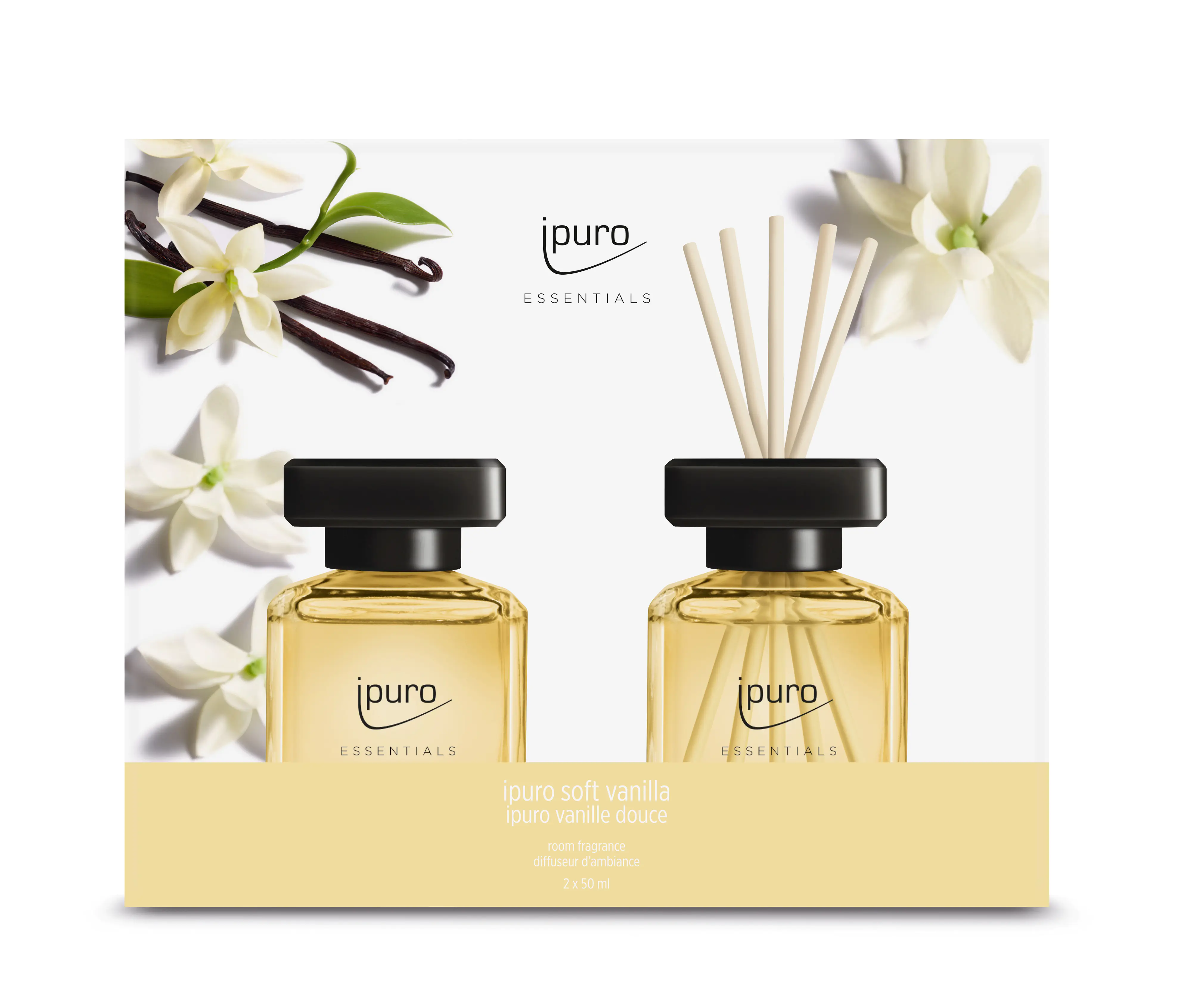 ipuro Essentials Raumduft soft vanilla 2 x 50 ml