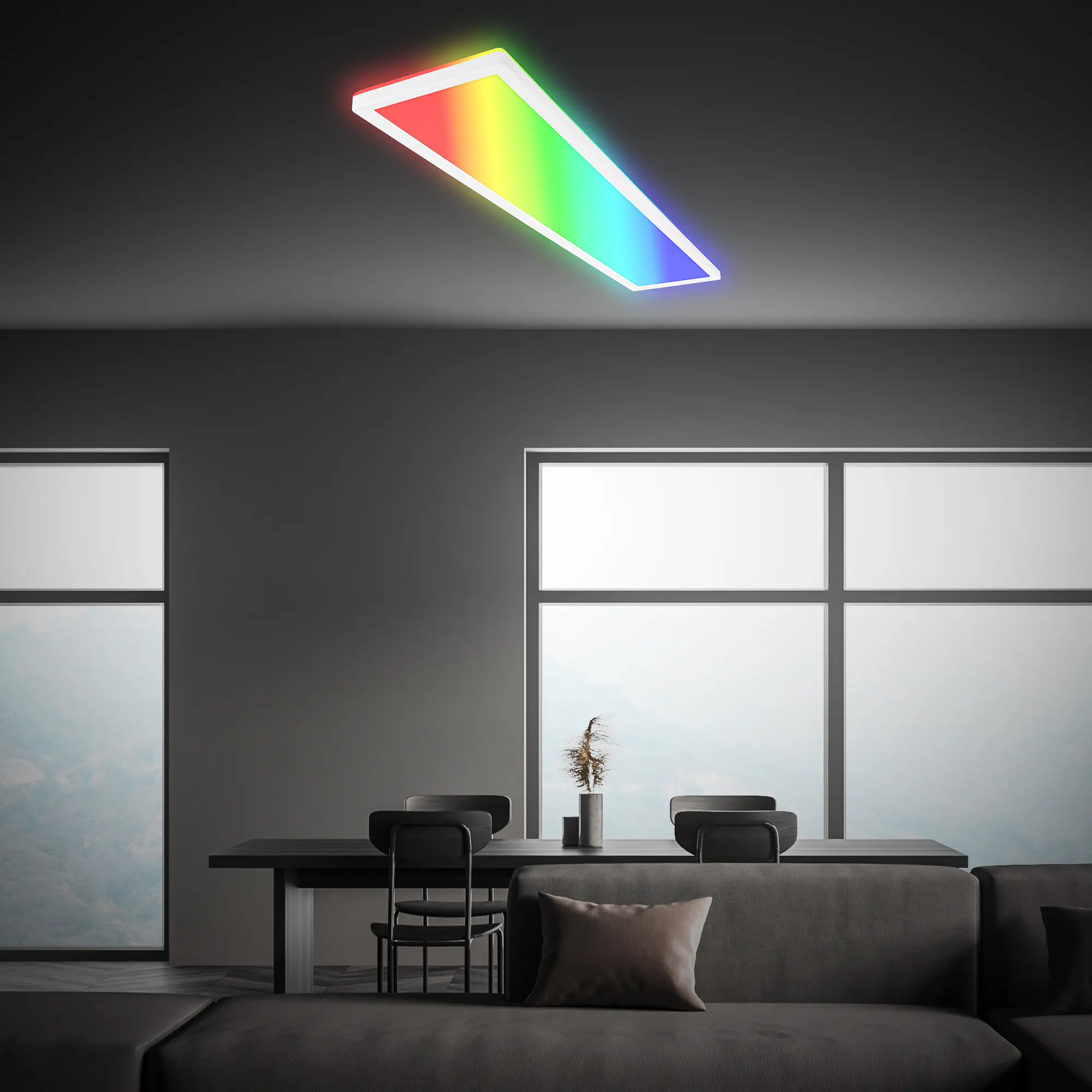 Briloner LED Panel Tava 36W weiß 98x20x3 cm dimmbar RGB Briloner LED Panel Tava 36W weiß 98x20x3 cm dimmbar RGB