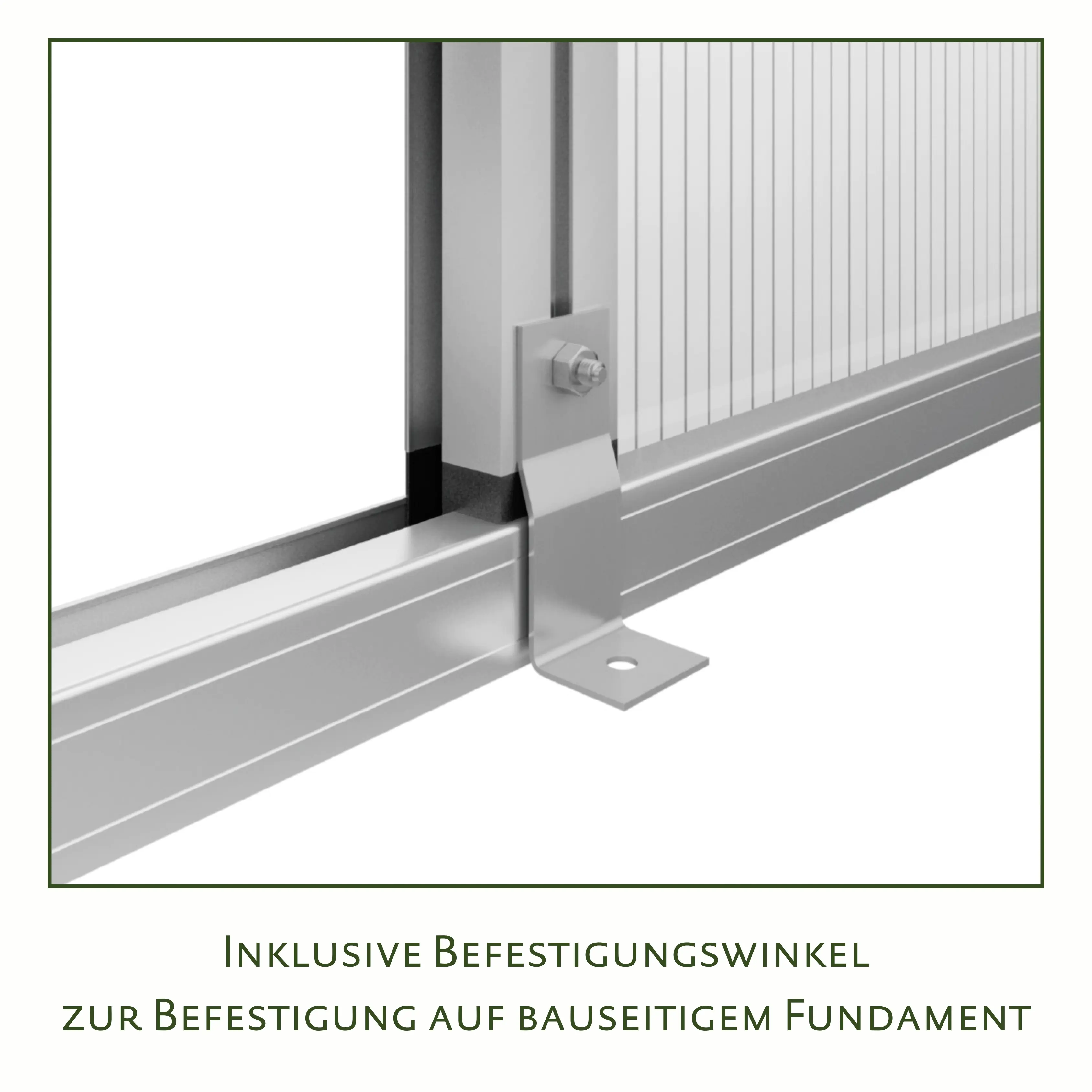 KGT Gewächshaus Orchidee III 3,23 x 2,97 x 2,15 m, anthrazit-grau KGT Gewächshaus Orchidee III 3,23 x 2,97 x 2,15 m, anthrazit-grau