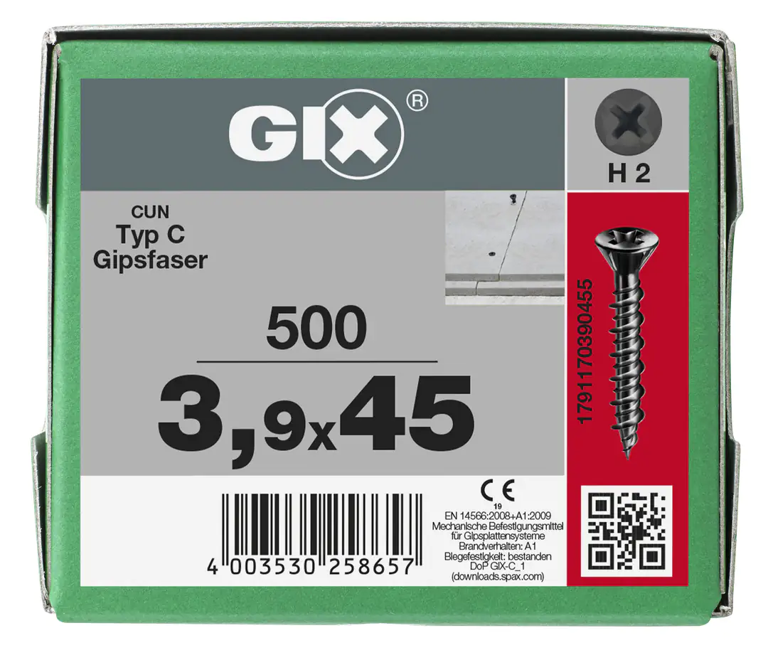 Spax Trockenbauschrauben 3.9 x 45 mm PH 2 - 1000 Stk. Spax Trockenbauschrauben 3.9 x 45 mm PH 2 - 1000 Stk.