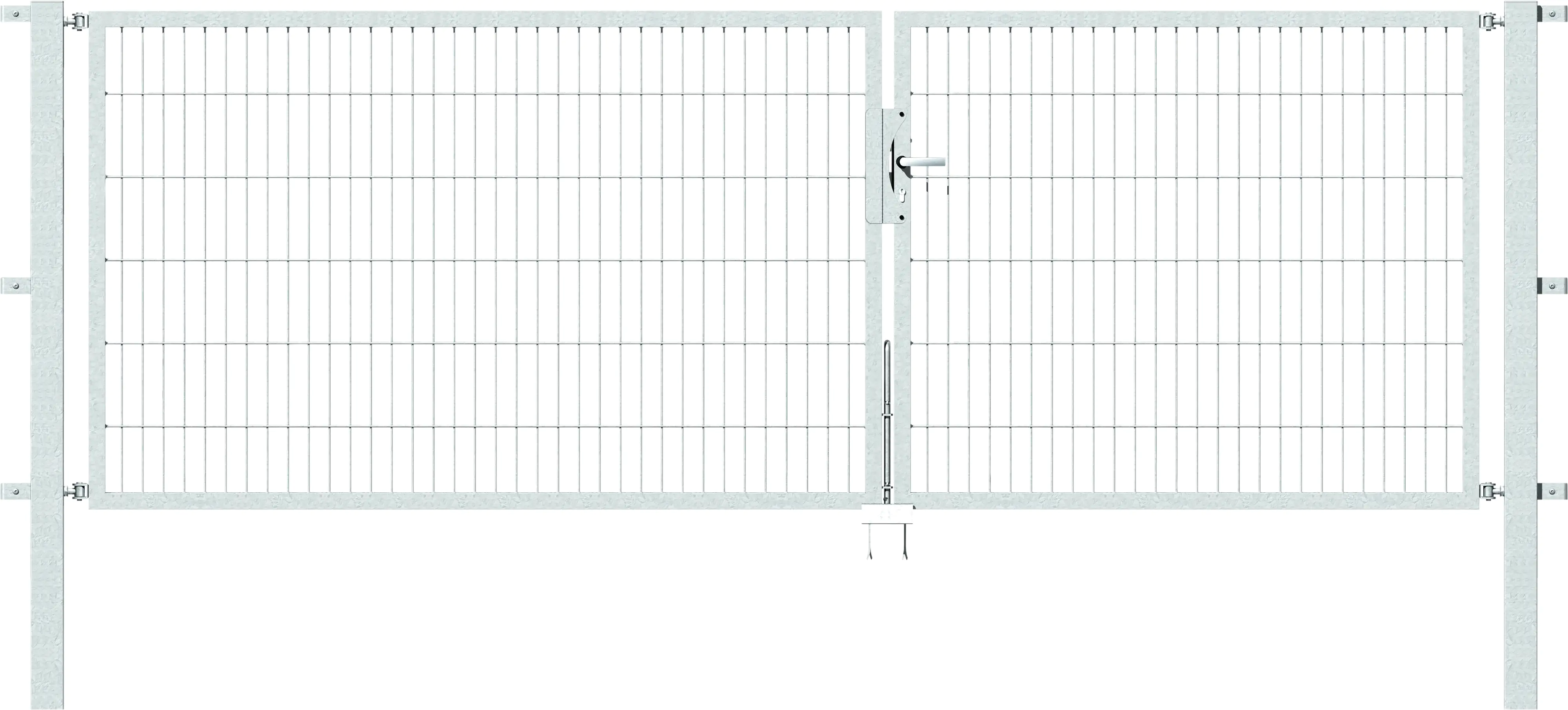 Alberts Stabgitter Doppeltor Flexo 350 x 120 cm 6/5/6 feuerverzinkt zE