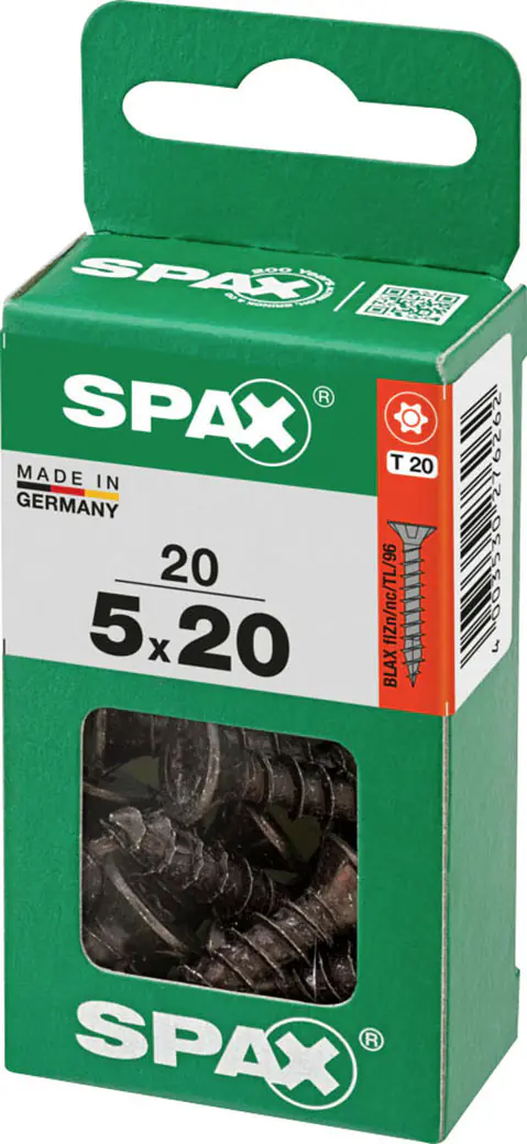 Spax Universalschrauben 5 x 20 mm T20 Vollgewinde - 20 Stk. 