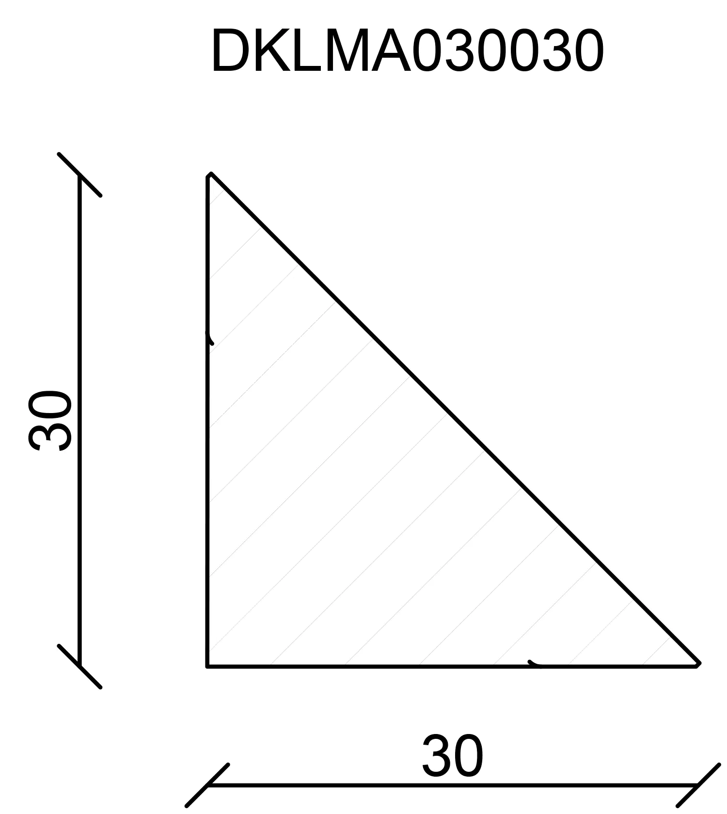 FN Neuhofer Dreikantleiste volle Form 240 cm 30 x 30 mm Fichte oder Kiefer