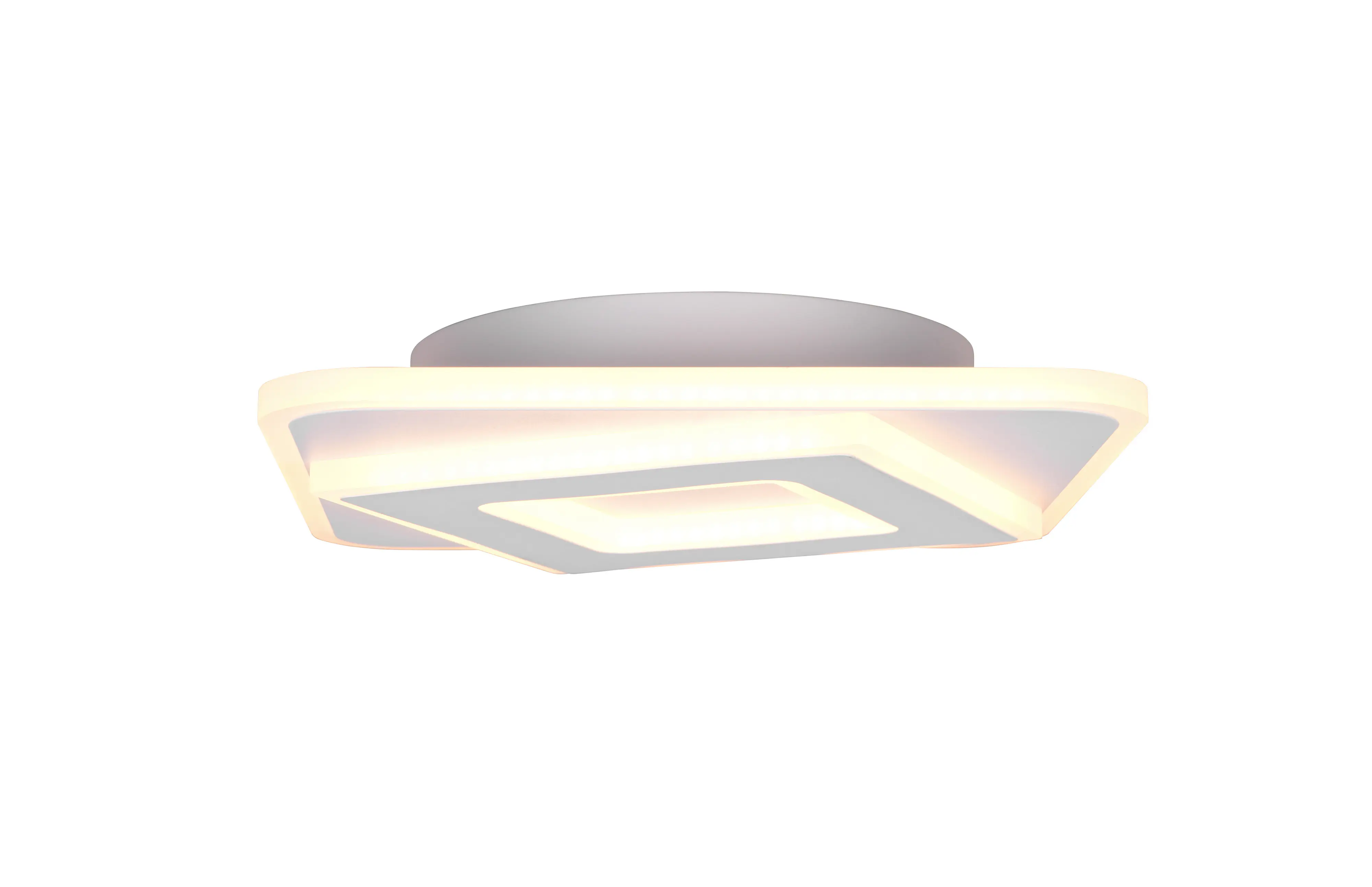 Trio LED-Deckenleuchte Emilio 30x30 cm weiß matt Color Switch 