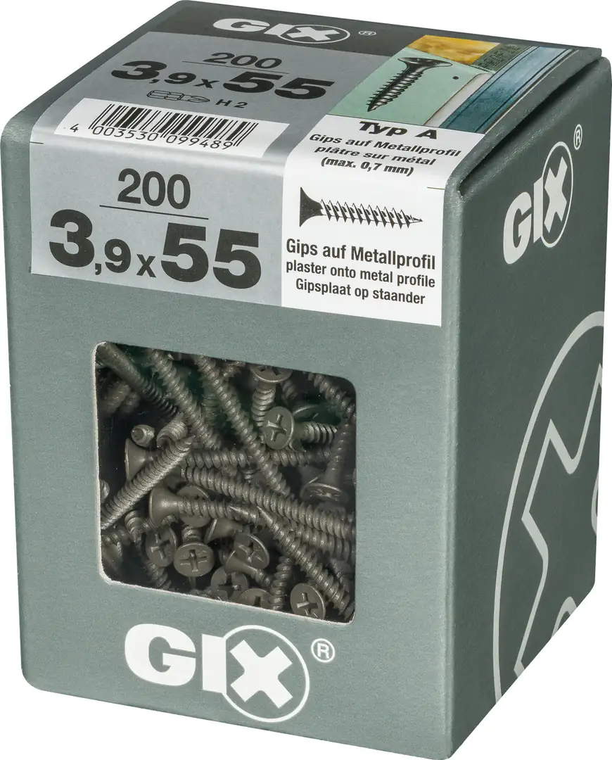 Spax Schnellbauschrauben 3.9 x 55 mm PH 2 Feingewinde - 200 Stk. Spax Schnellbauschrauben 3.9 x 55 mm PH 2 Feingewinde - 200 Stk.