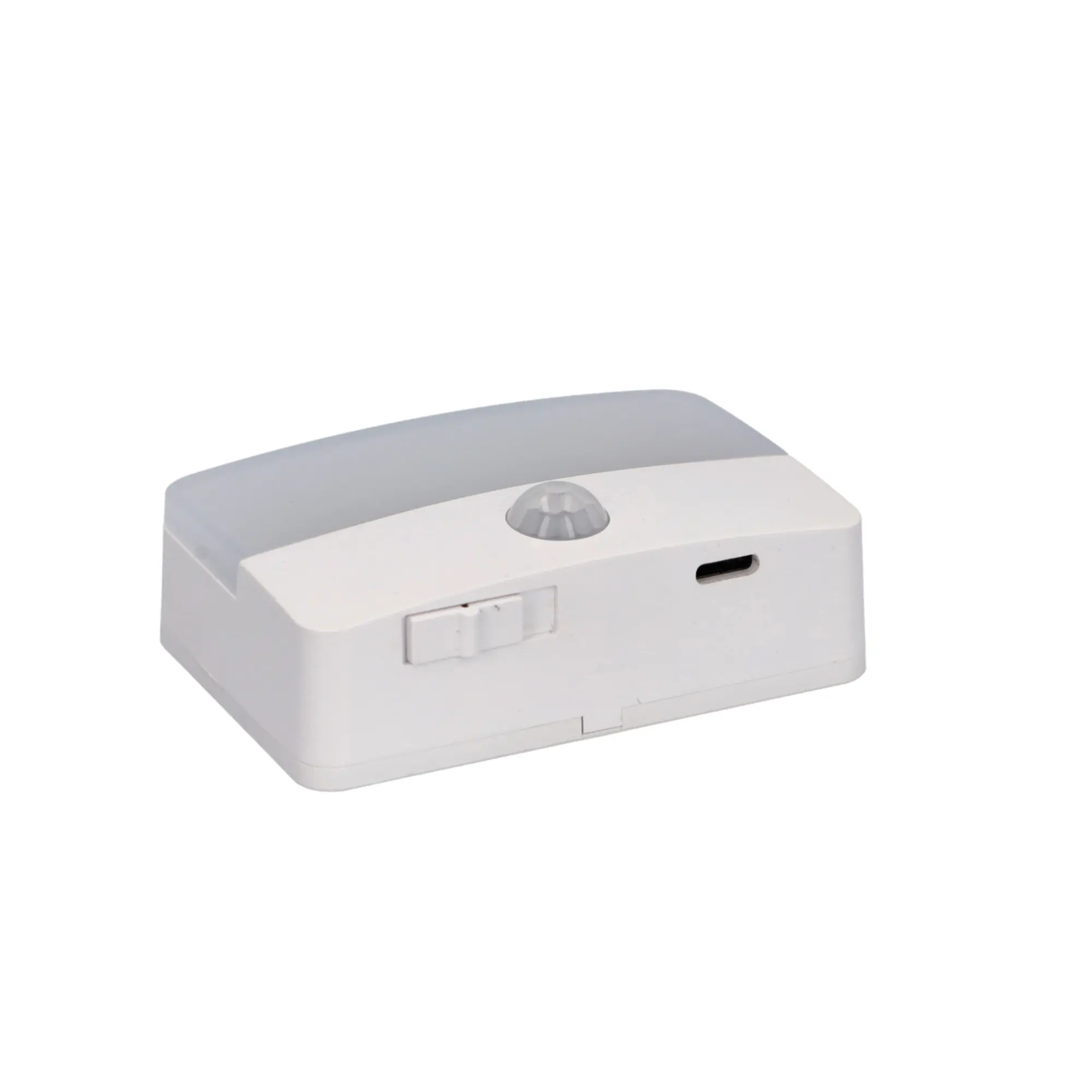 Unitec LED-Nachtlicht mit Bewegungsmelder + Dämmerungssschalter USB wiederaufladbar weiß