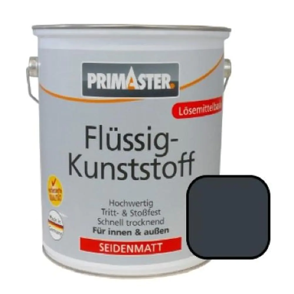 Primaster Premium Flüssigkunststoff RAL 7016 2,5 L anthrazitgrau seidenmatt Primaster Premium Flüssigkunststoff RAL 7016 2,5 L anthrazitgrau seidenmatt
