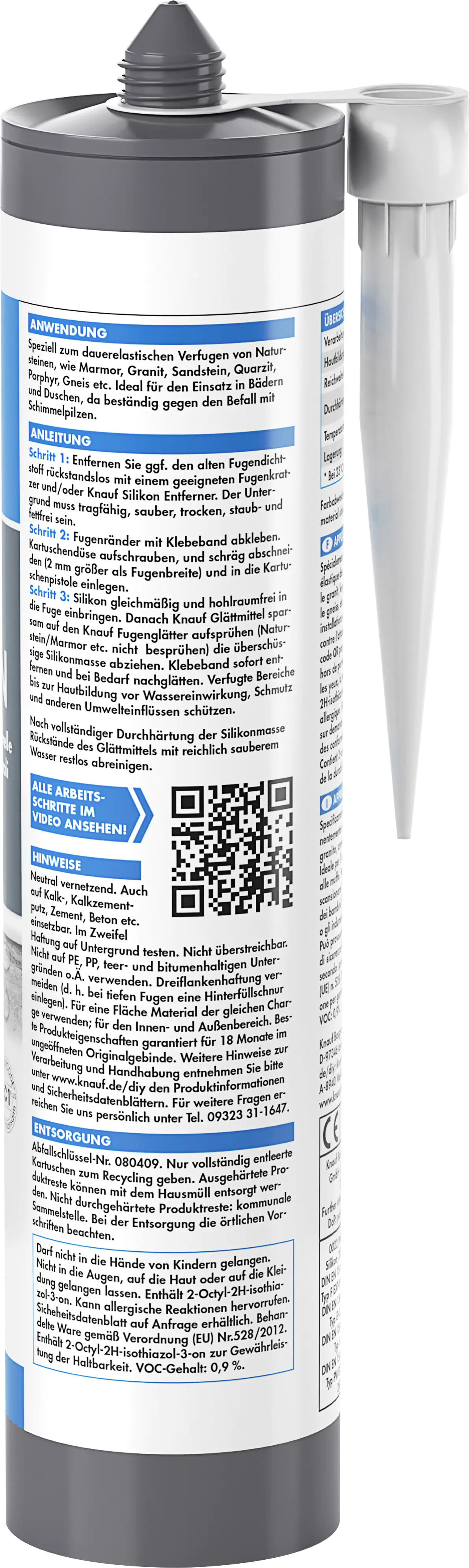 Knauf Naturstein Silikon weiß 300 ml