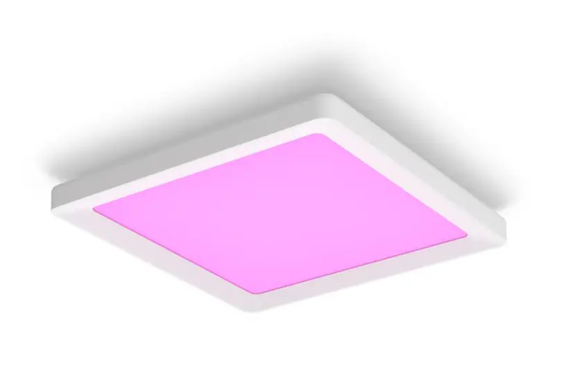 Philips Hue LED Deckenleuchte Tento + Bridge eckig weiß 43 x 3 cm RGB