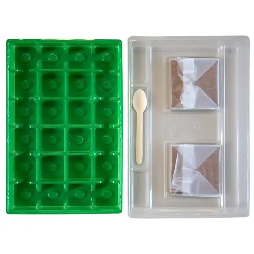 Saatgut Adventskalender Weihnachtsmann mit komplettem Mini Gewächshaus Set Saatgut Adventskalender Weihnachtsmann mit komplettem Mini Gewächshaus Set