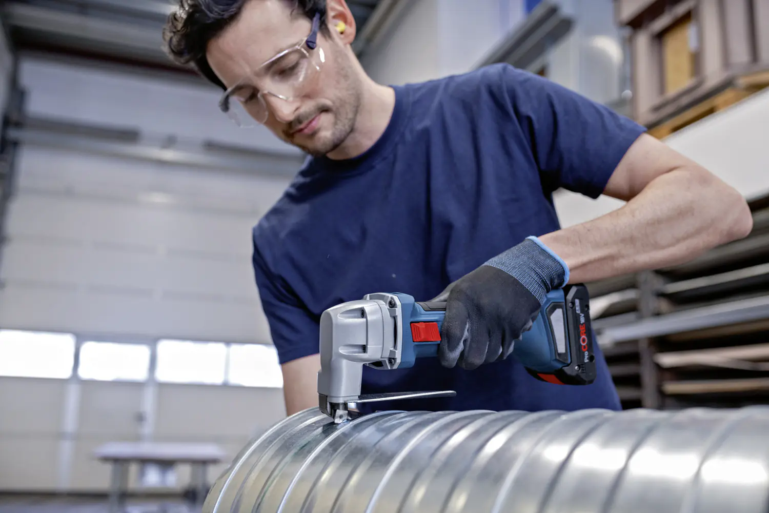 Bosch Professional Akku-Blechschere GSC 18V-16 E Solo