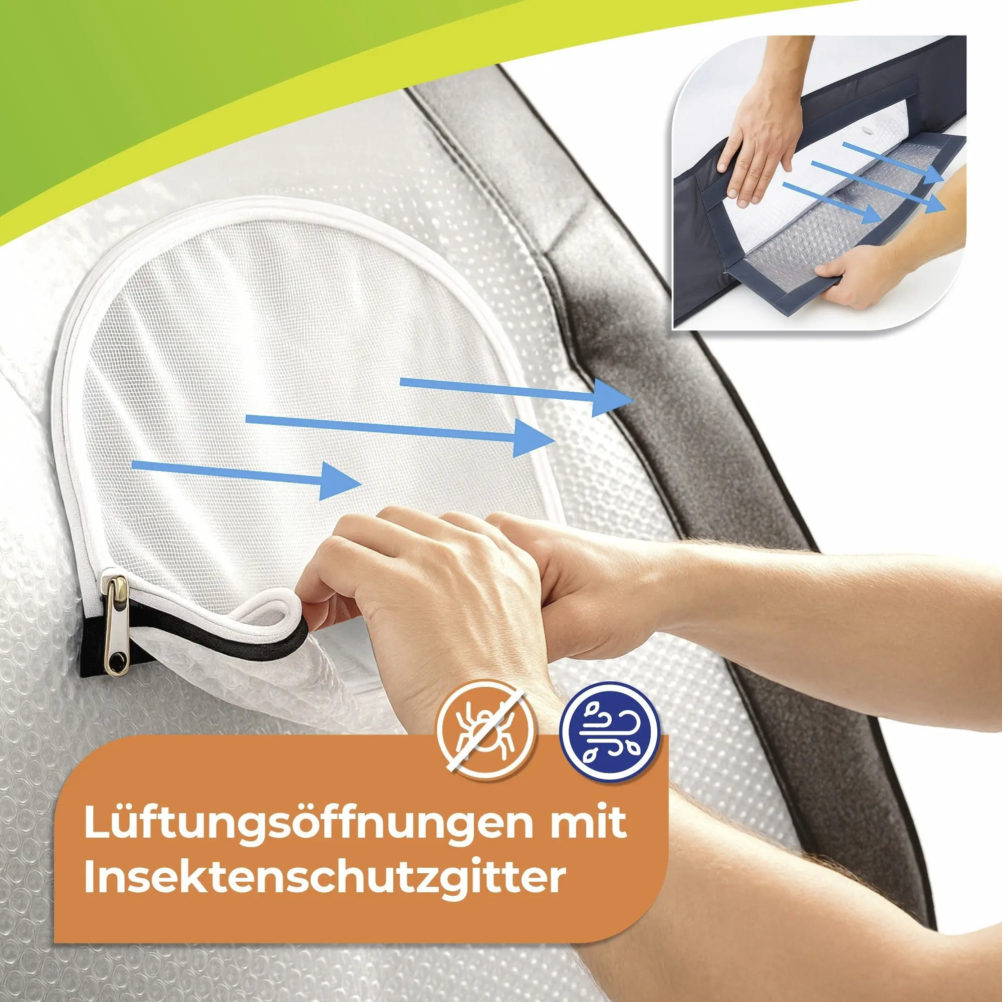 BioGreen Überwinterungszelt Icedome ThermoPlus Deluxe 120 x 183 cm 