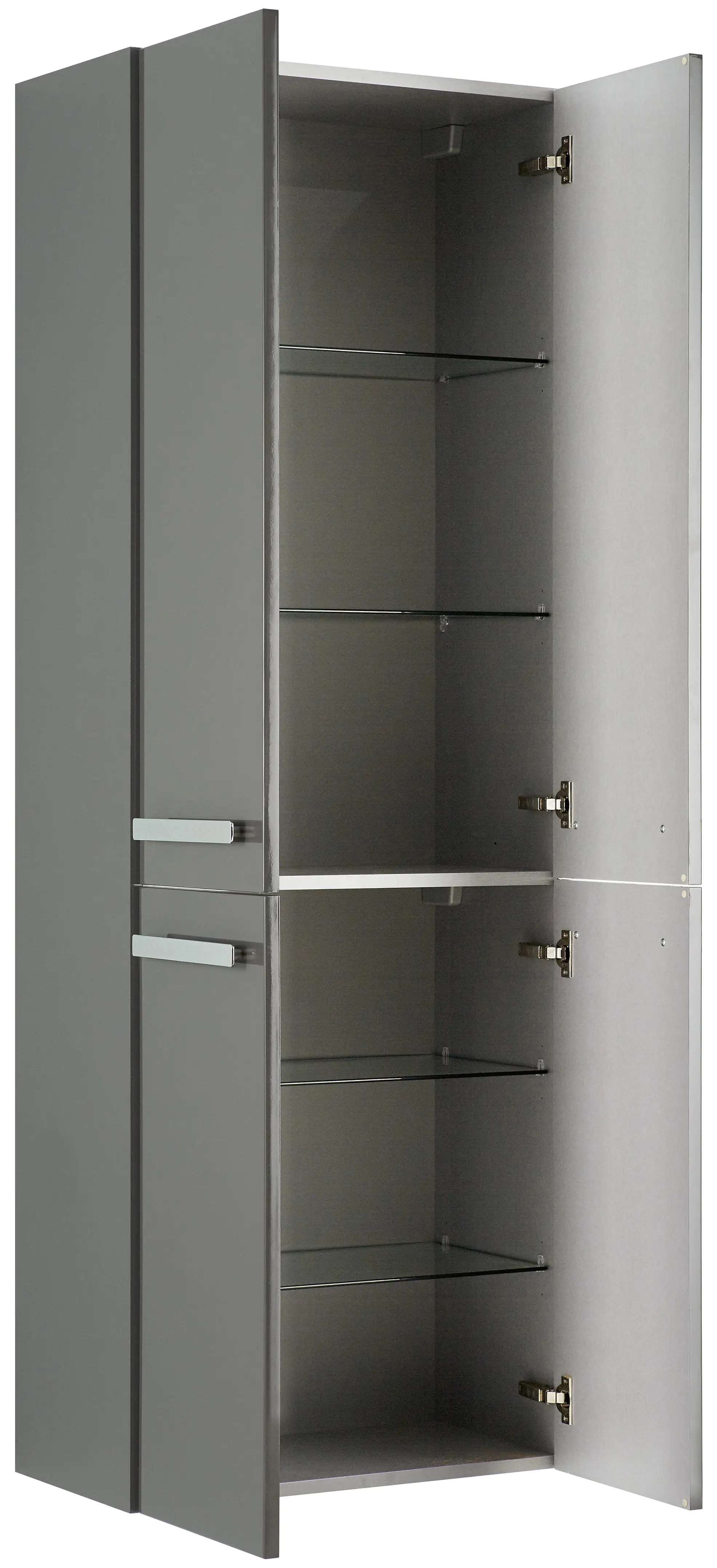 Pelipal Hochschrank Fokus 4005 Lack steingrau Hochglanz, Breite 60 cm