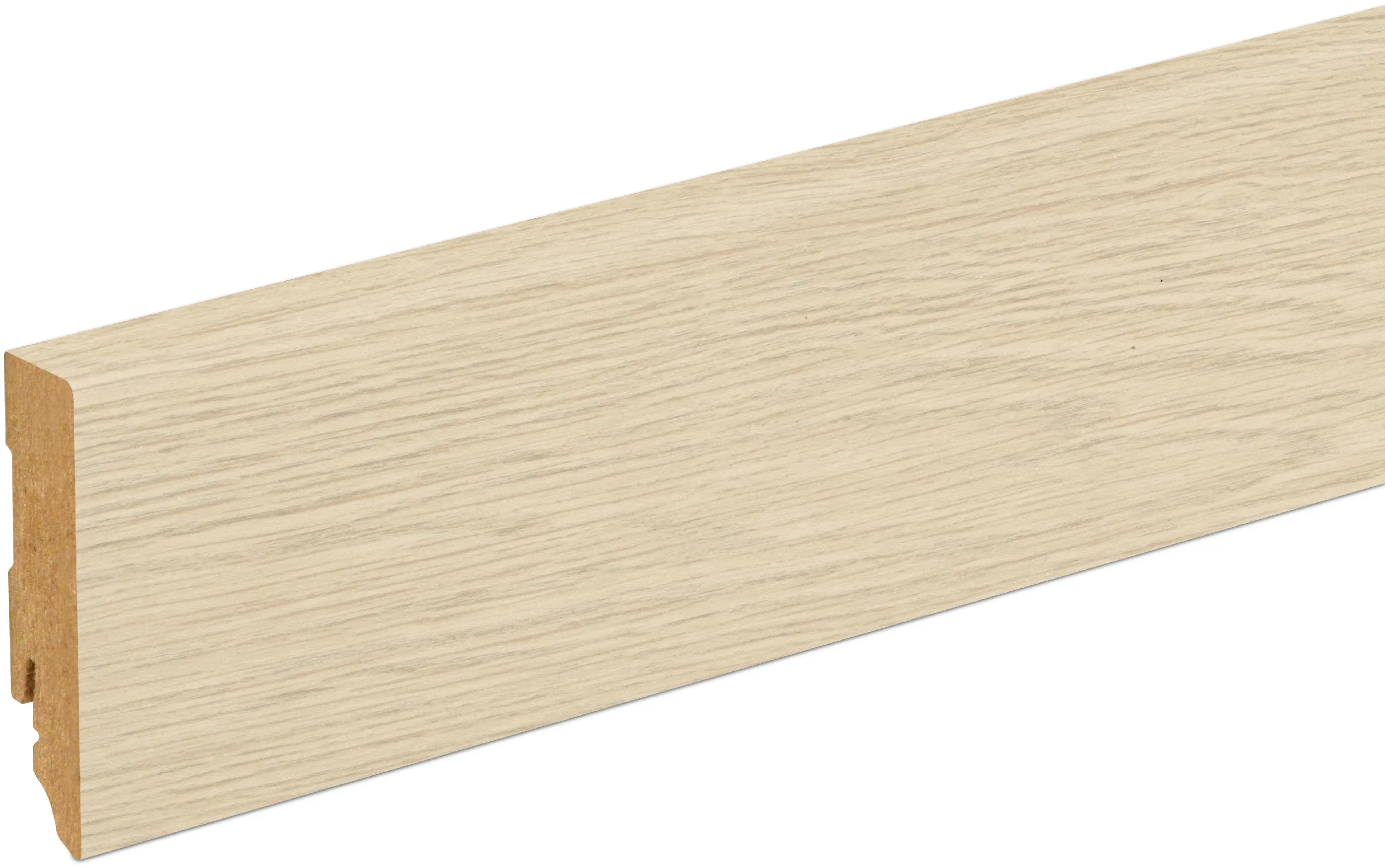 Neuhofer Fußleiste 240 cm 70 x 19 mm Eiche elegance
