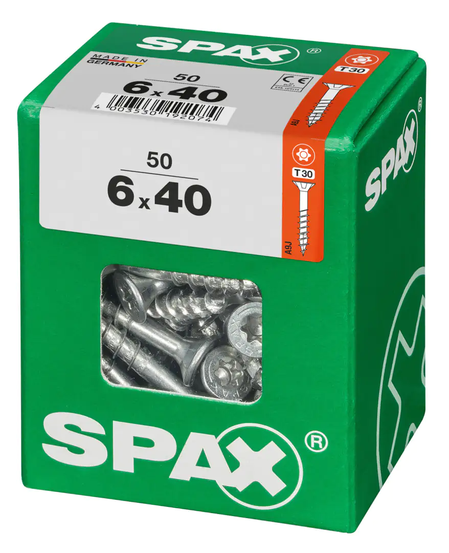 Spax Universalschrauben 6.0 x 40 mm TX 30 - 50 Stk.