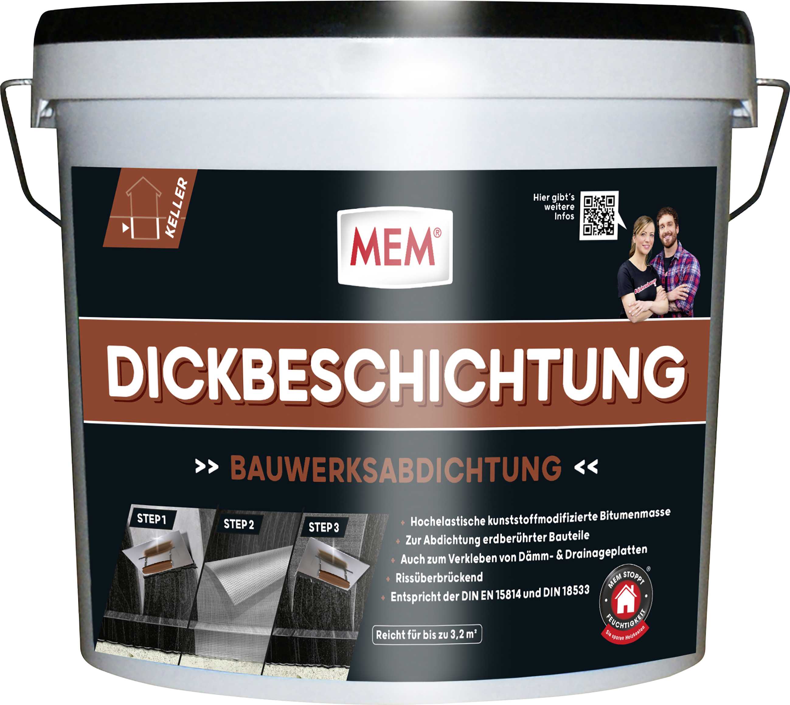 MEM Bitumen Dickbeschichtung 12 l