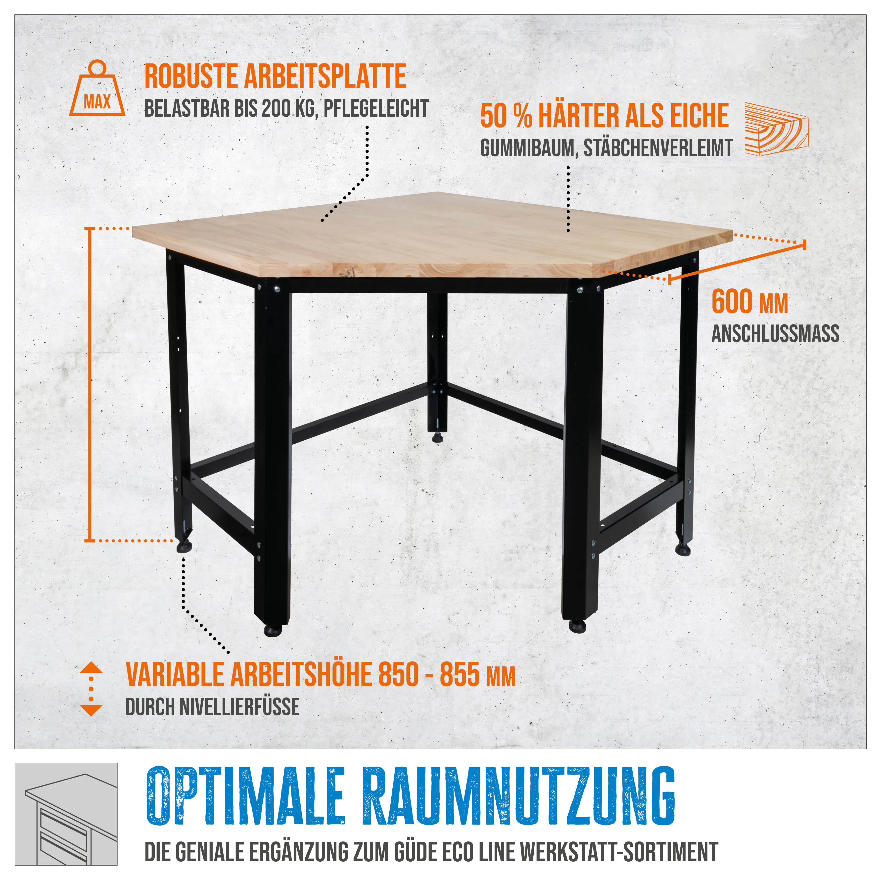 Güde Werkbank Eckmodul GW 600E