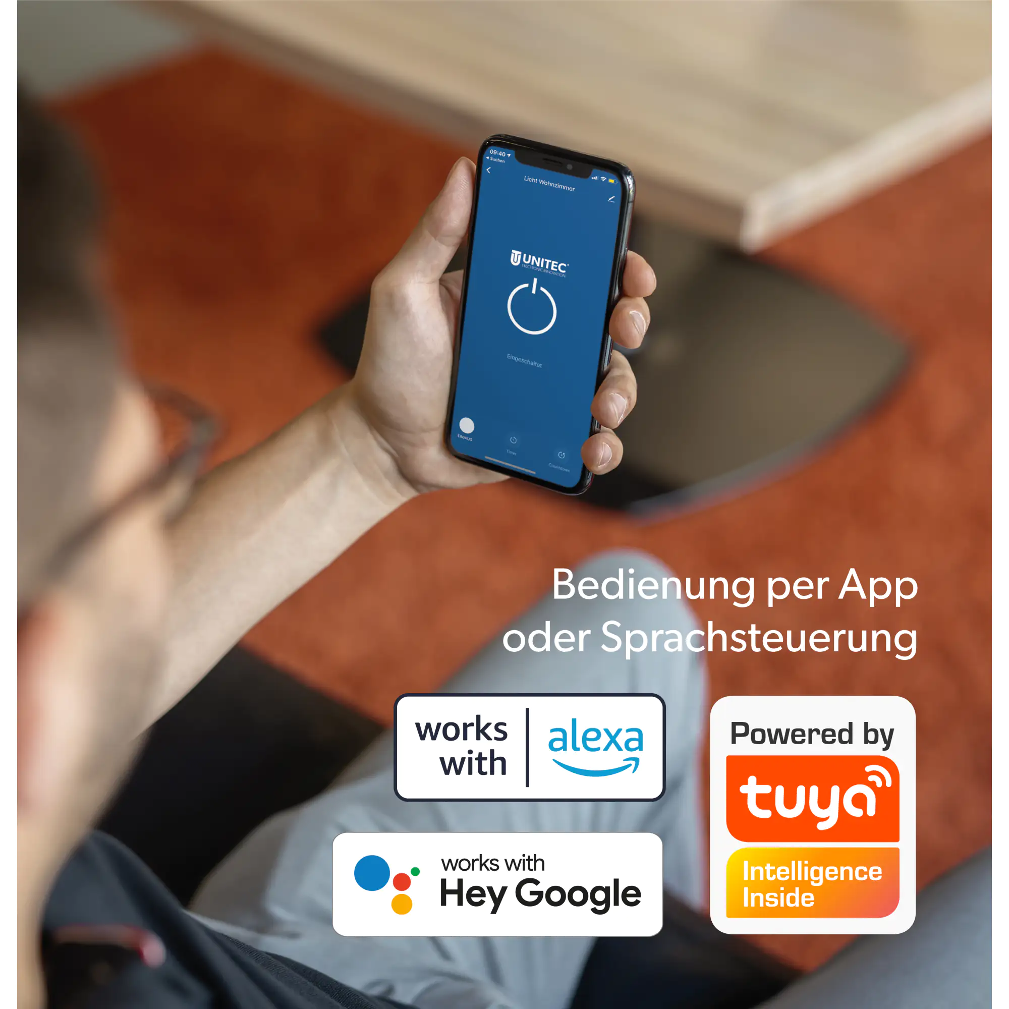 Unitec WIFI Dimmer-Einbaumodul steuerbar per Tuya-App Unitec WIFI Dimmer-Einbaumodul steuerbar per Tuya-App