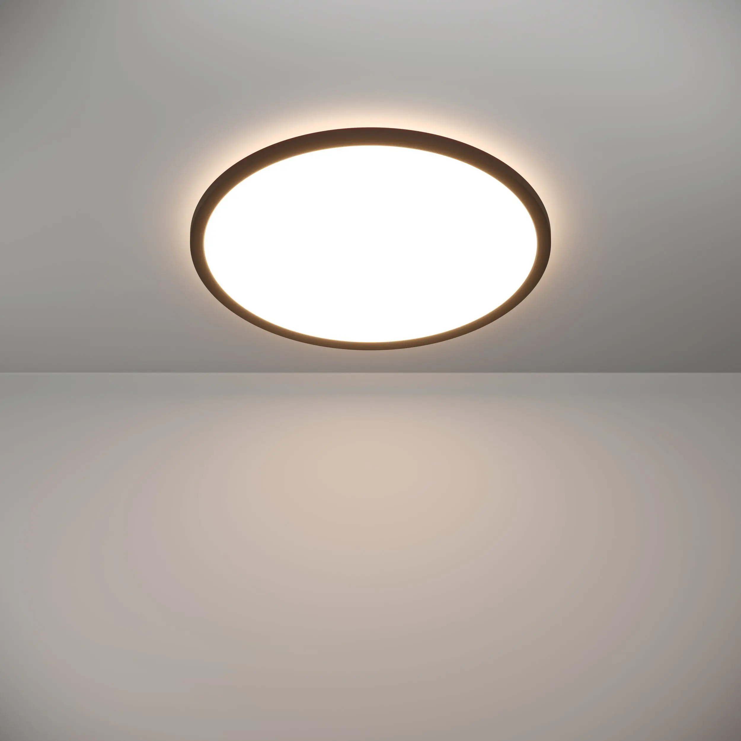 Eglo LED Deckenleuchte Rovito-R schwarz Ø 50 x 3 cm warmweiß-kaltweiß dimmbar Eglo LED Deckenleuchte Rovito-R schwarz Ø 50 x 3 cm warmweiß-kaltweiß dimmbar