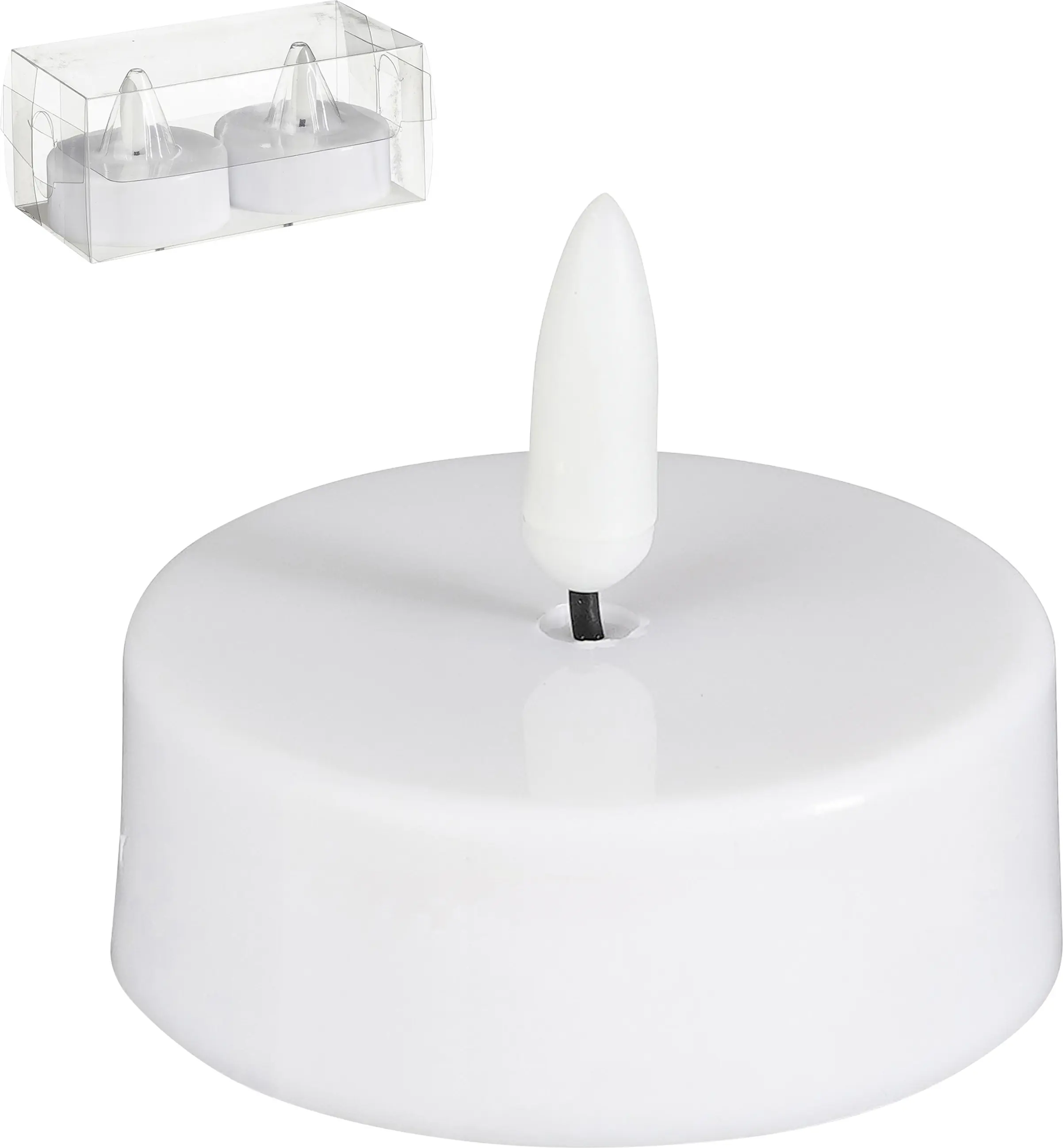 Mica Decorations LED Teelicht batteriebetrieben weiß Ø 6 x 5 cm warmweiß 2 Stück Mica Decorations LED Teelicht batteriebetrieben weiß Ø 6 x 5 cm warmweiß 2 Stück