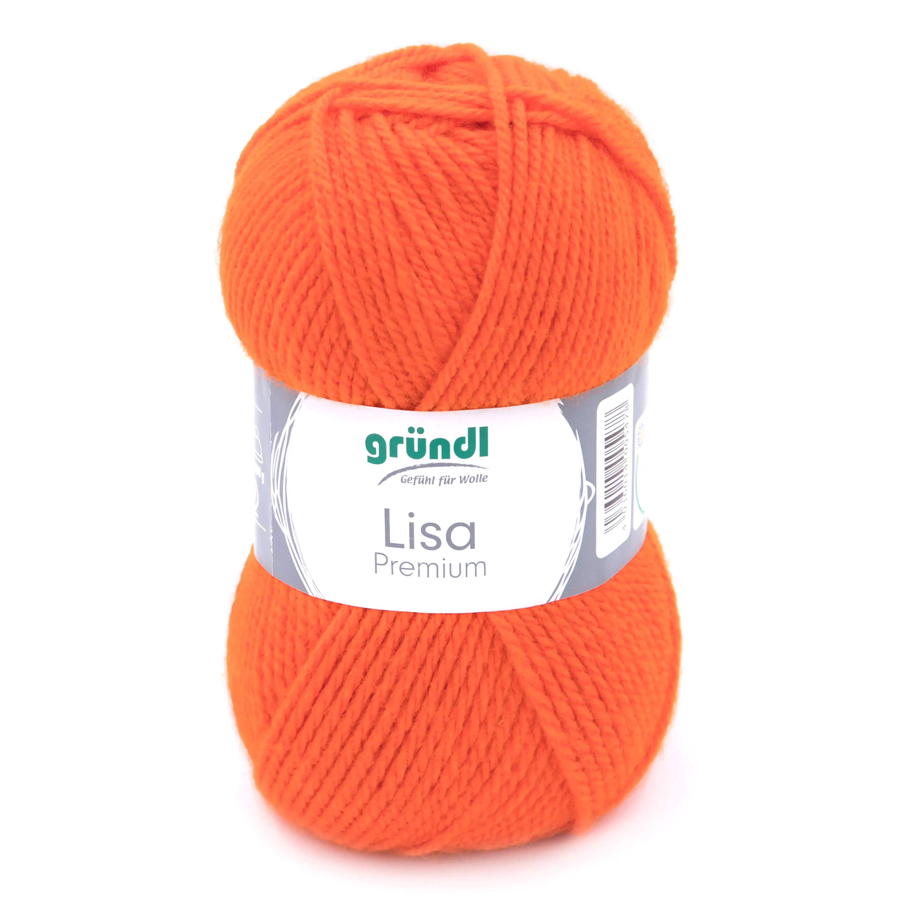 Gründl Wolle Lisa Premium uni 50 g orange