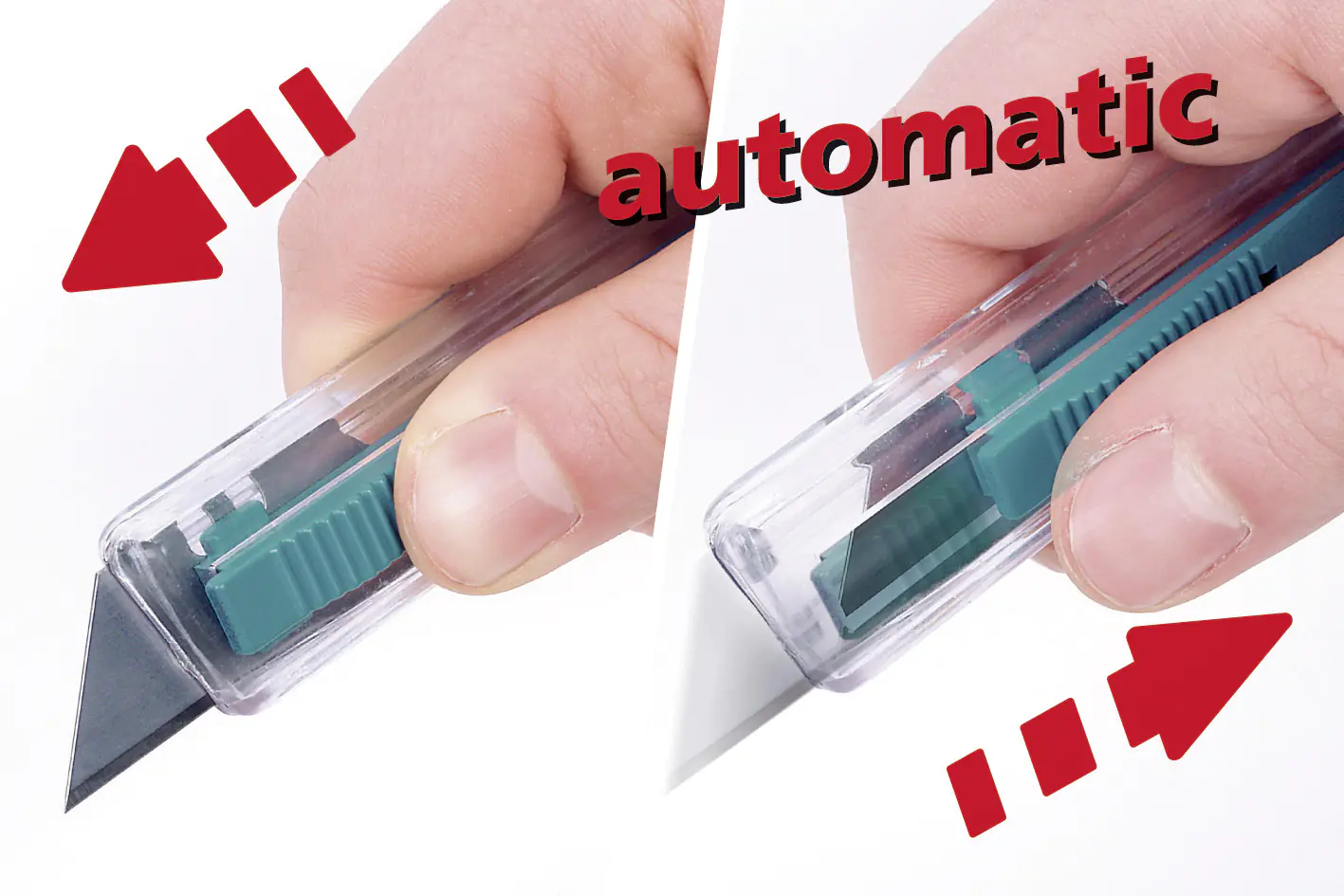 Wolfcraft Sicherheitsmesser mit einziehbarer Klinge Wolfcraft Sicherheitsmesser mit einziehbarer Klinge