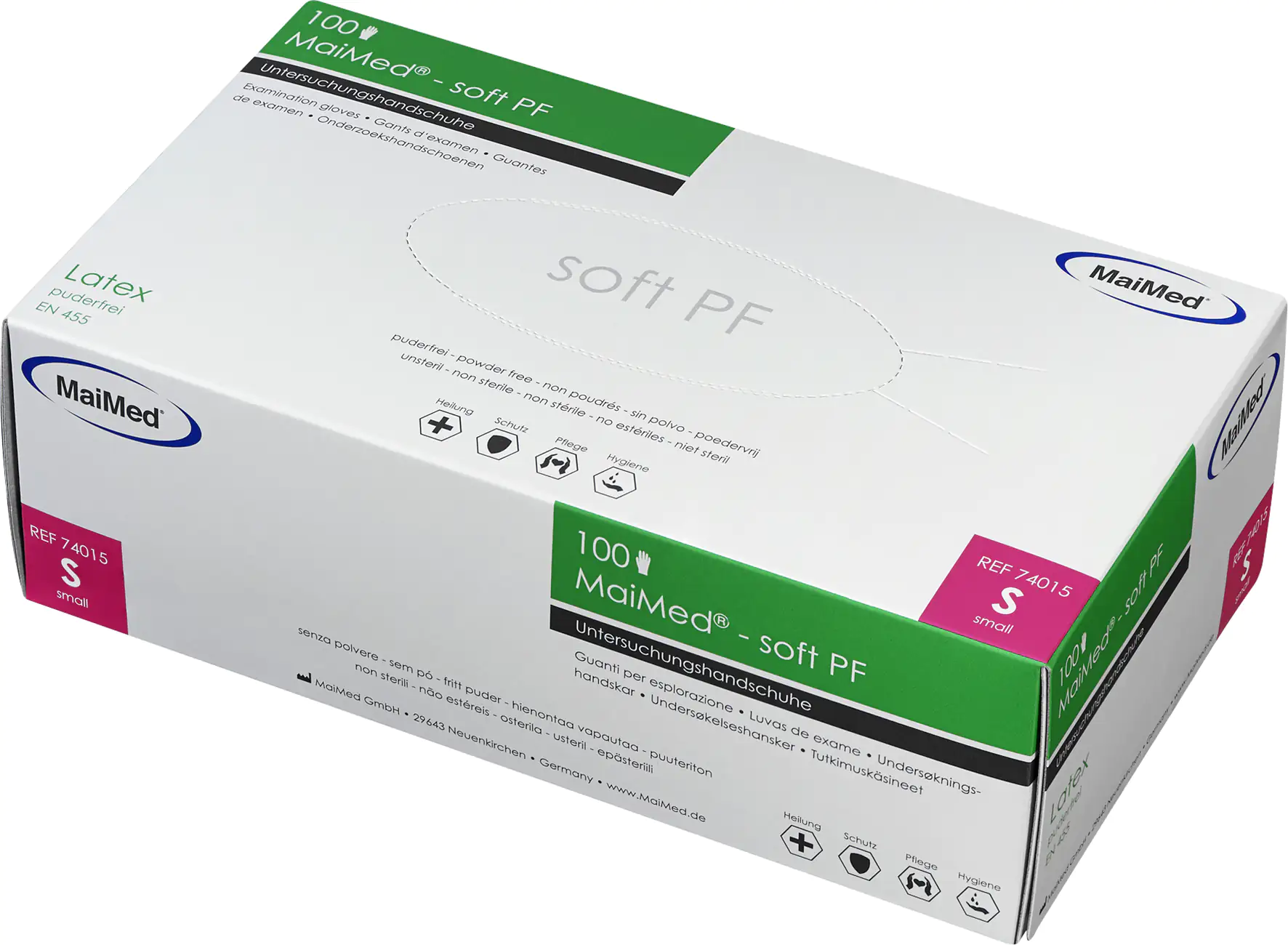 MaiMed Einmalhandschuhe med-soft Latex Größe S