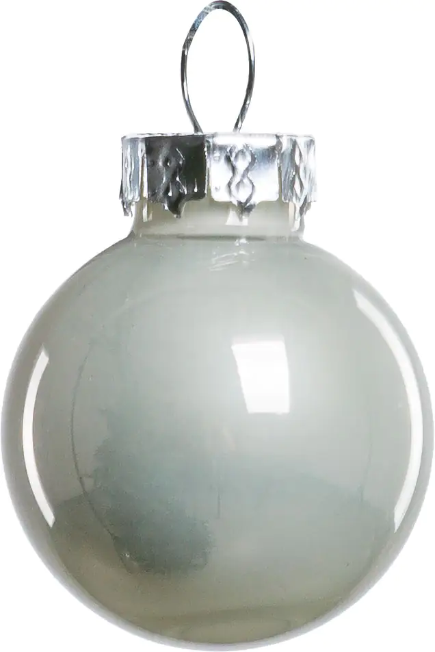 2076601538783_02 TrendLine Weihnachtskugeln aus Glas Ø 2,5 cm weiß 24 Stück