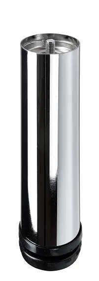 Hettich Möbelfuß 6,0 x 20 - 23 cm Stahl verchromt - 1 Stück