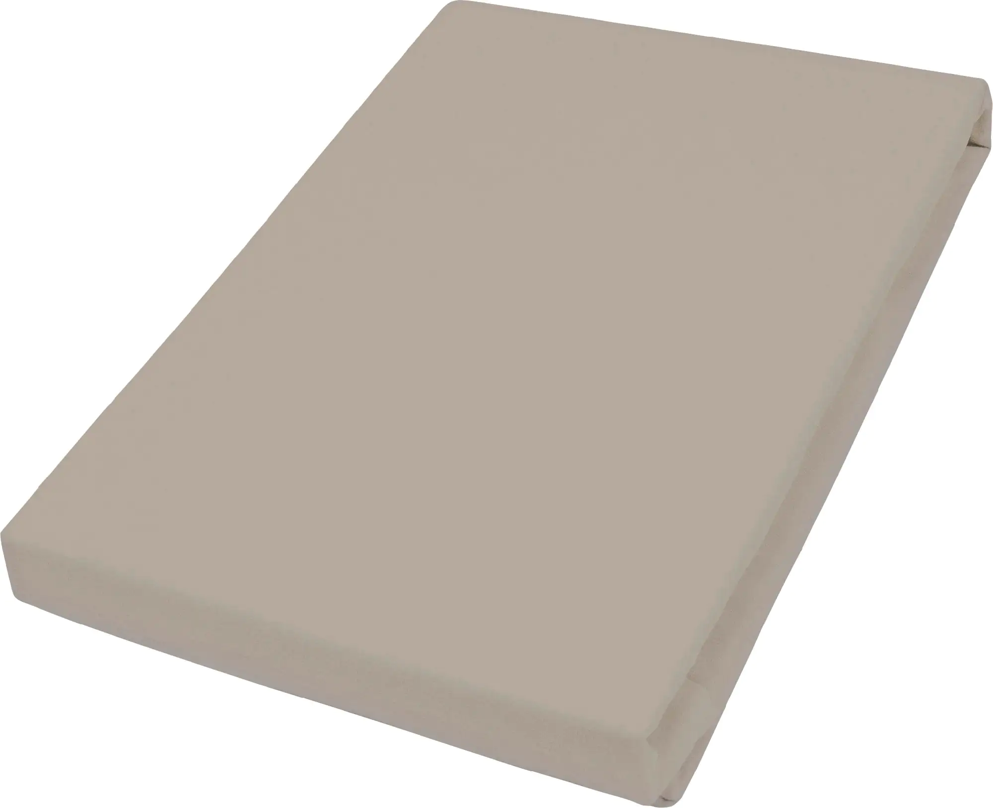 Vario Jersey-Spannbetttuch Elasthan für Topper kiesel, 100 x 200 cm Vario Jersey-Spannbetttuch Elasthan für Topper kiesel, 100 x 200 cm